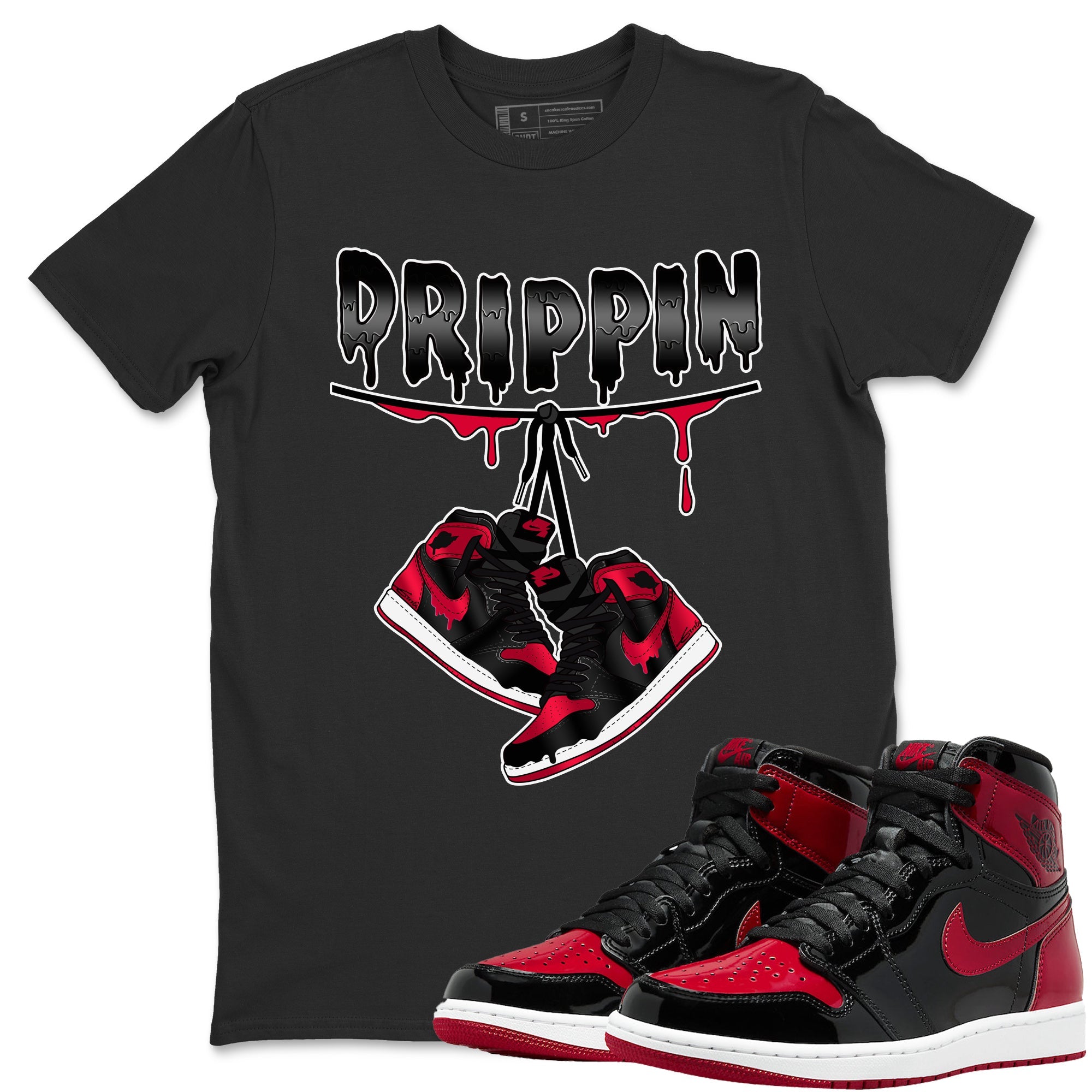 Drippin Unisex Tops - Air Jordan 1 Bred Patent