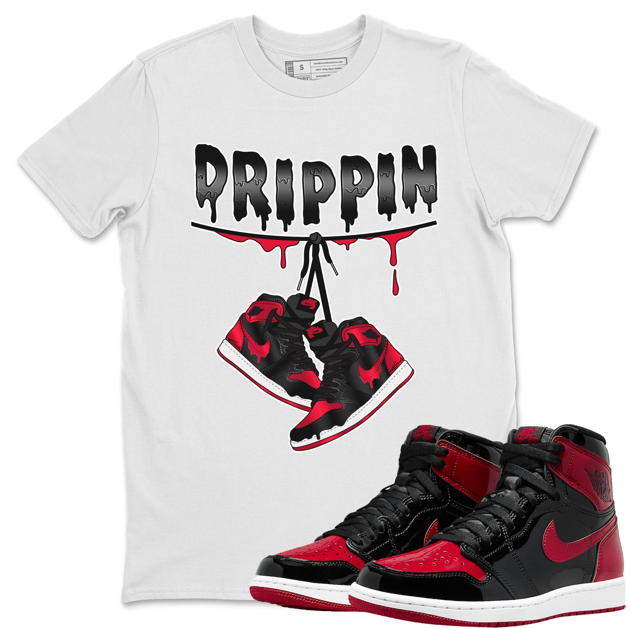 Drippin Unisex Tops - Air Jordan 1 Bred Patent