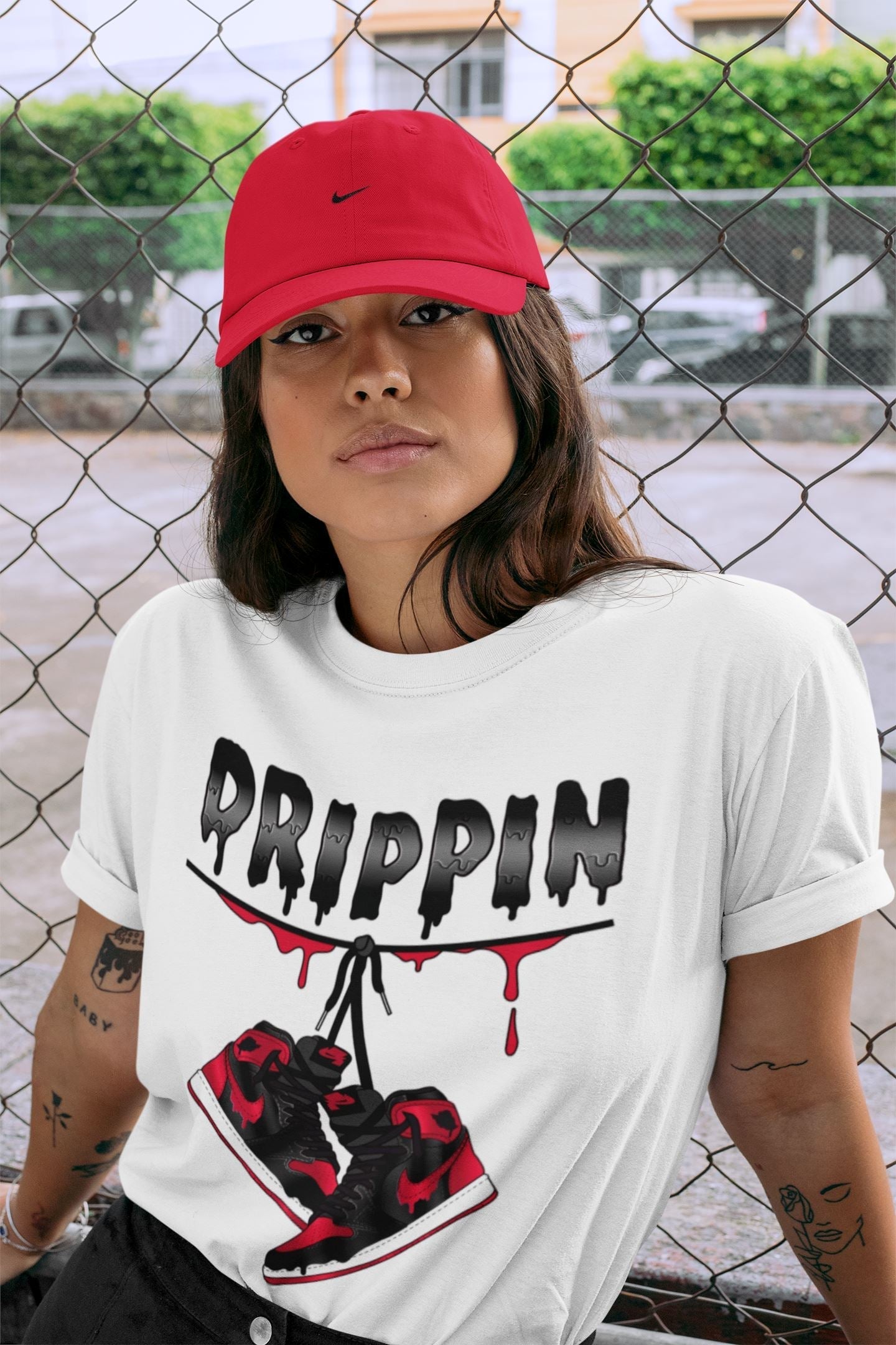 Drippin Unisex Tops - Air Jordan 1 Bred Patent