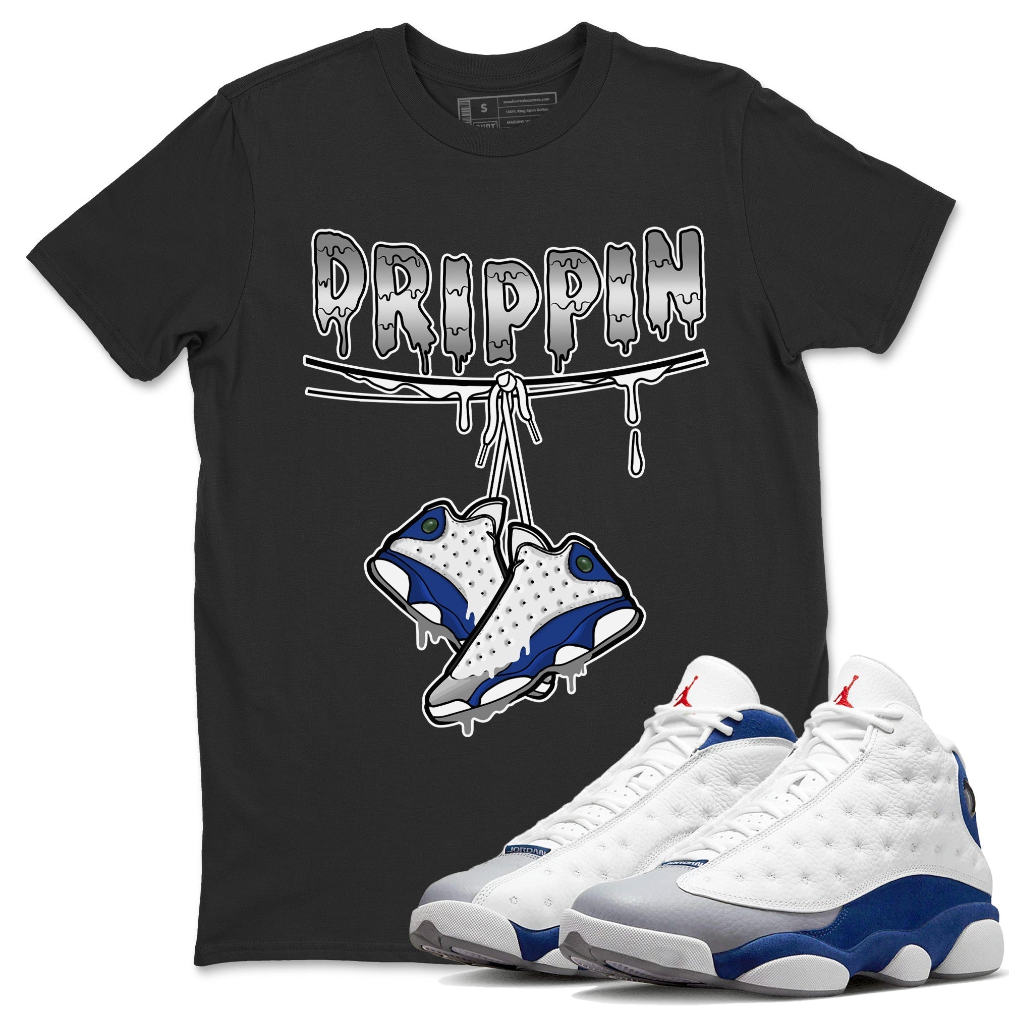 Drippin Unisex Tops - Air Jordan 13 French Blue