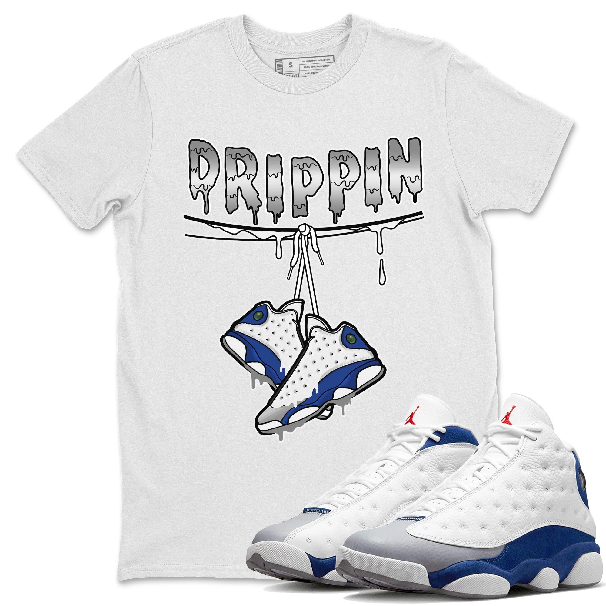 Drippin Unisex Tops - Air Jordan 13 French Blue