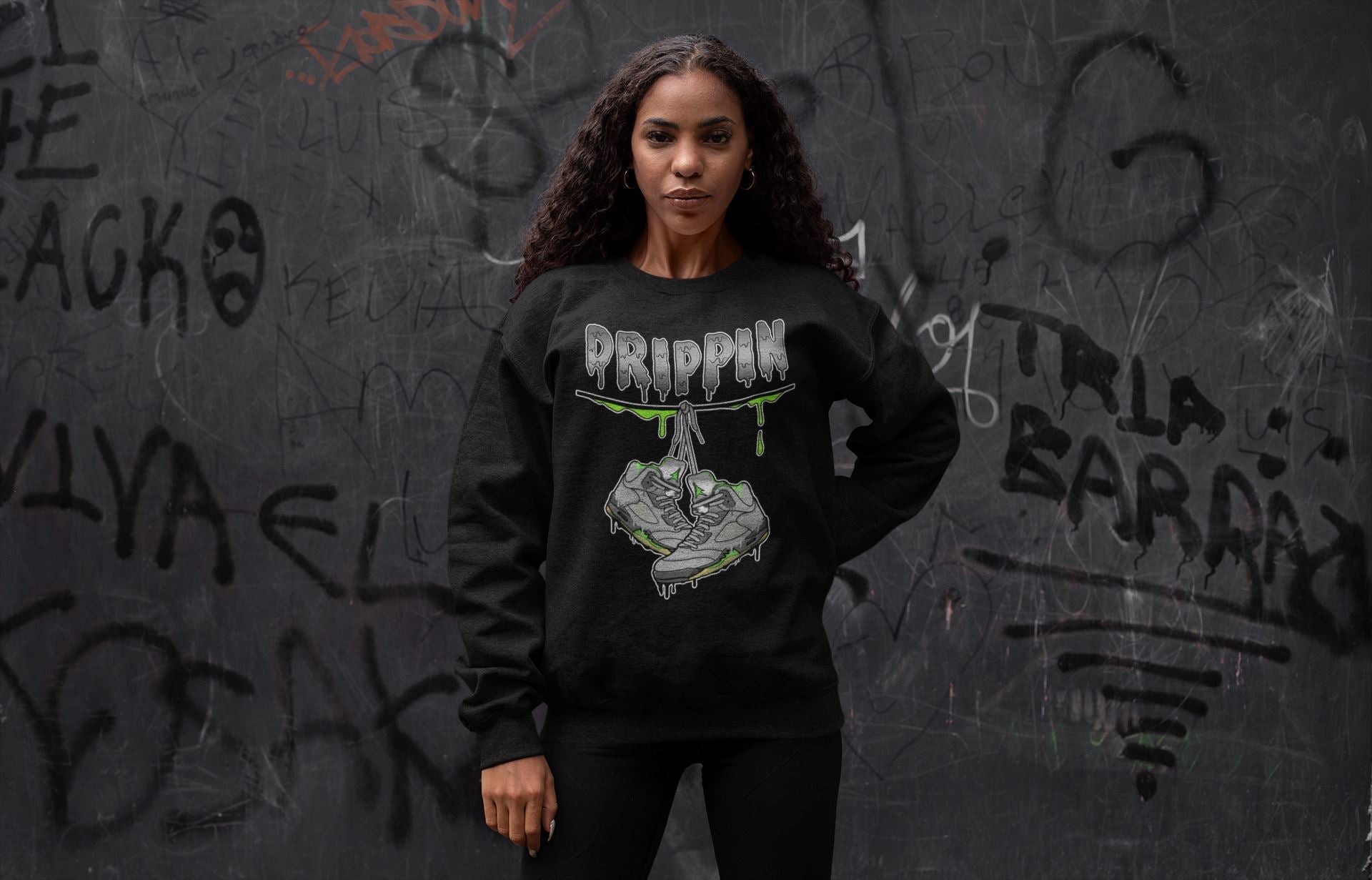 Drippin Unisex Tops - Air Jordan 5 Green Bean