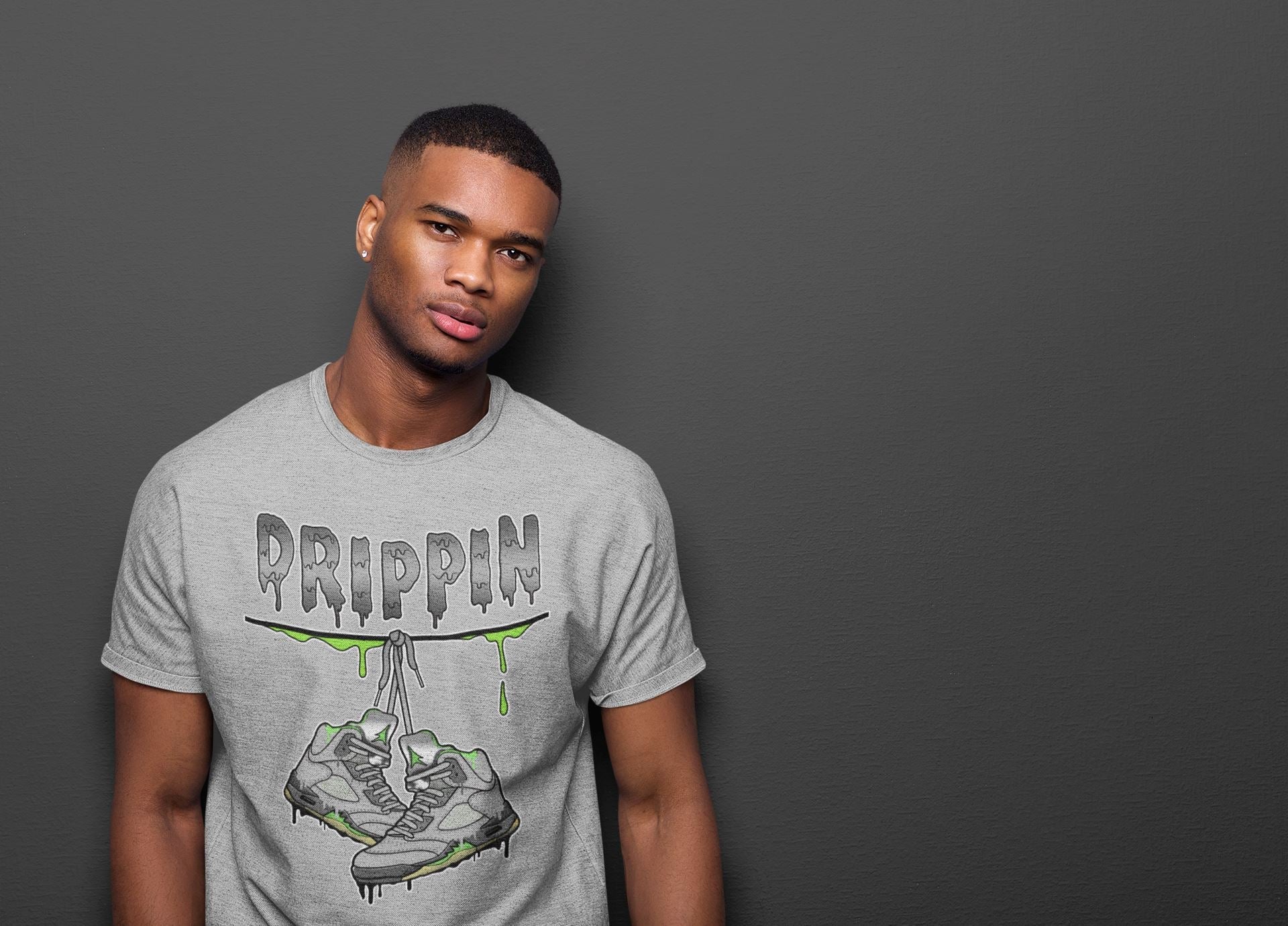 Drippin Unisex Tops - Air Jordan 5 Green Bean