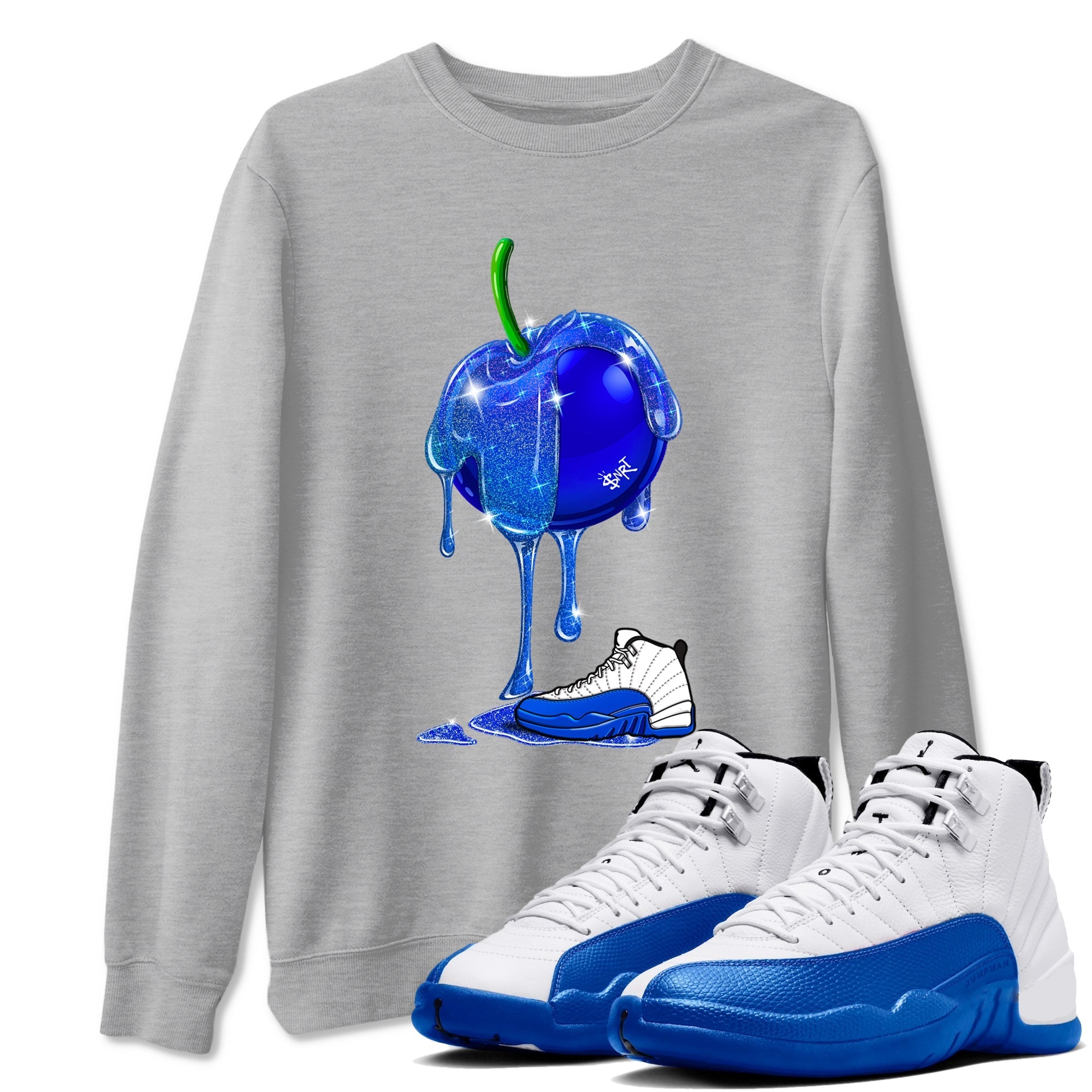 Dripping Blueberry snkmatch Tees - Air Jordan 12 Blueberry