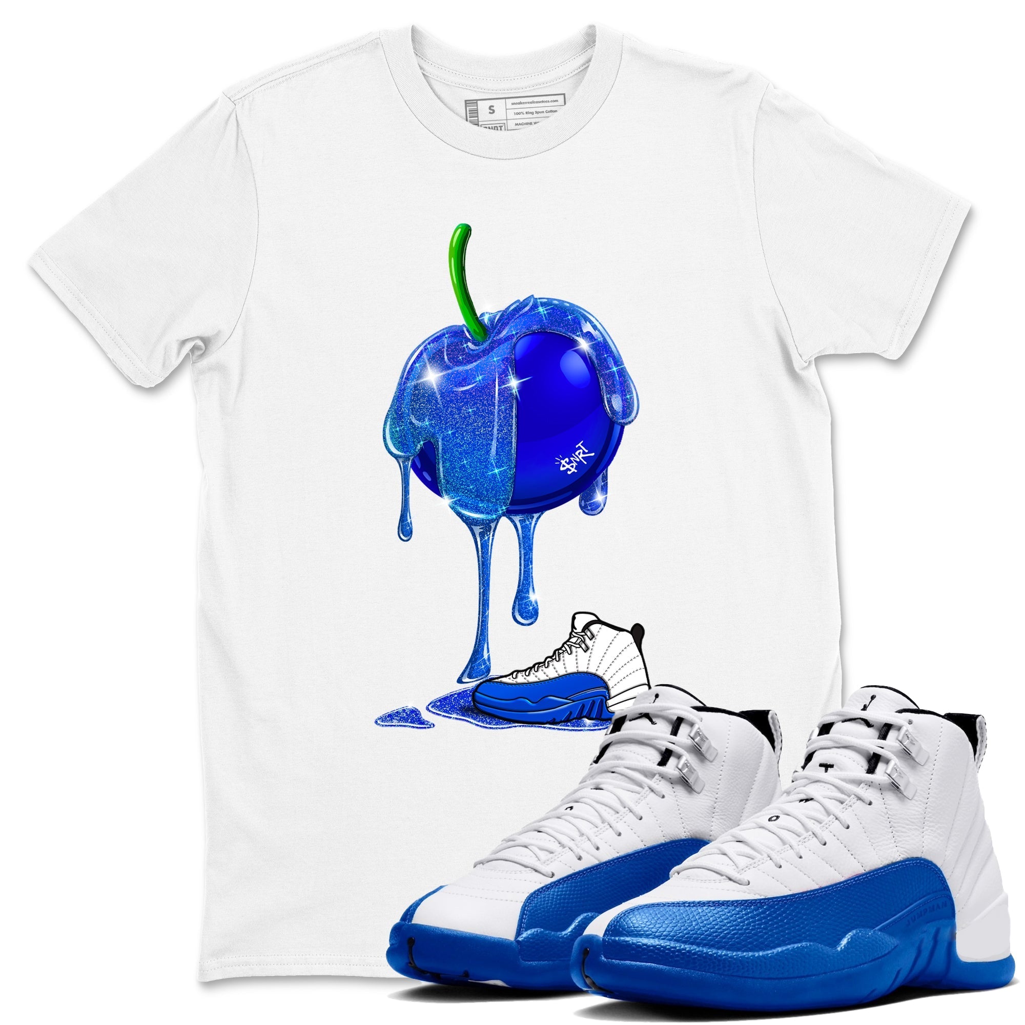 Dripping Blueberry snkmatch Tees - Air Jordan 12 Blueberry