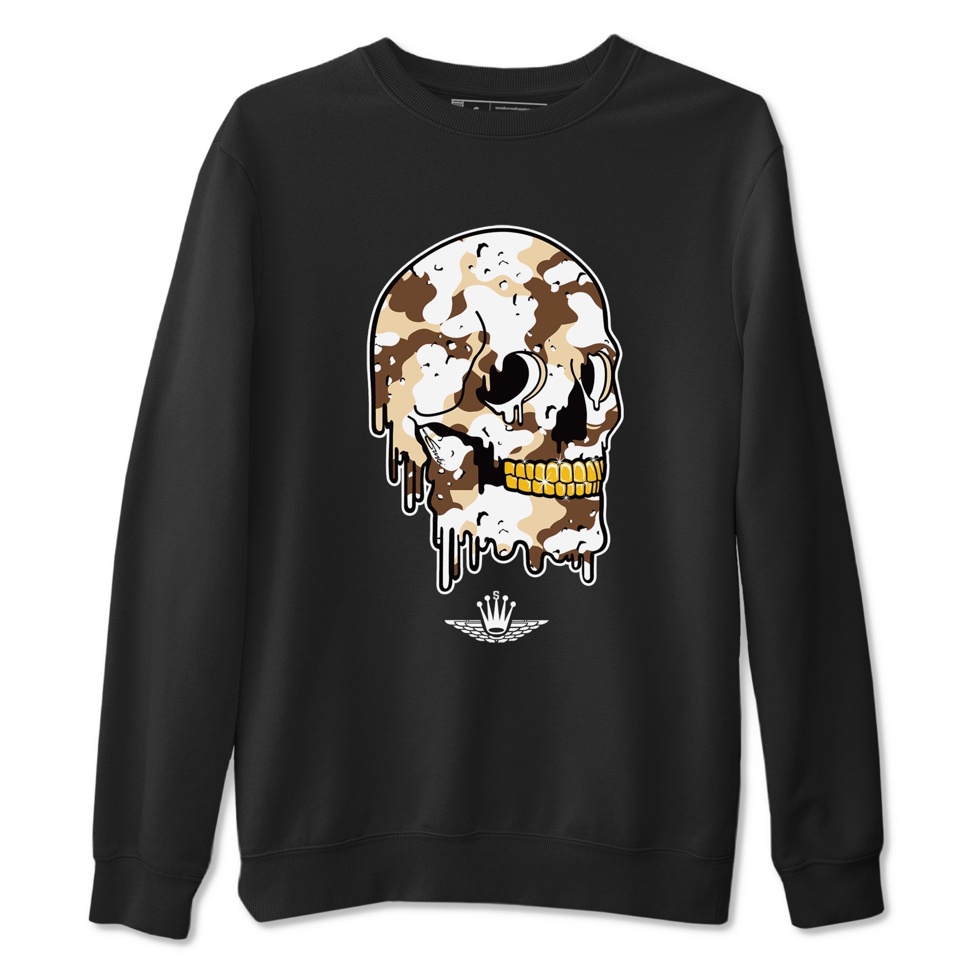Dripping Camo Skull snkmatch Tees - Air Jordan 3 Desert Camo