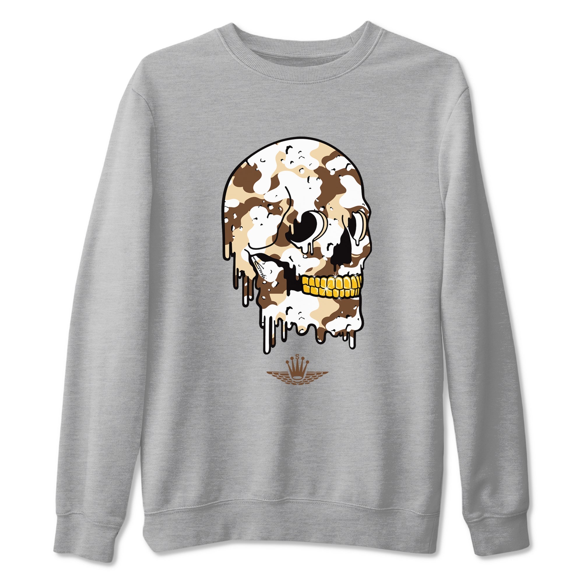 Dripping Camo Skull snkmatch Tees - Air Jordan 3 Desert Camo