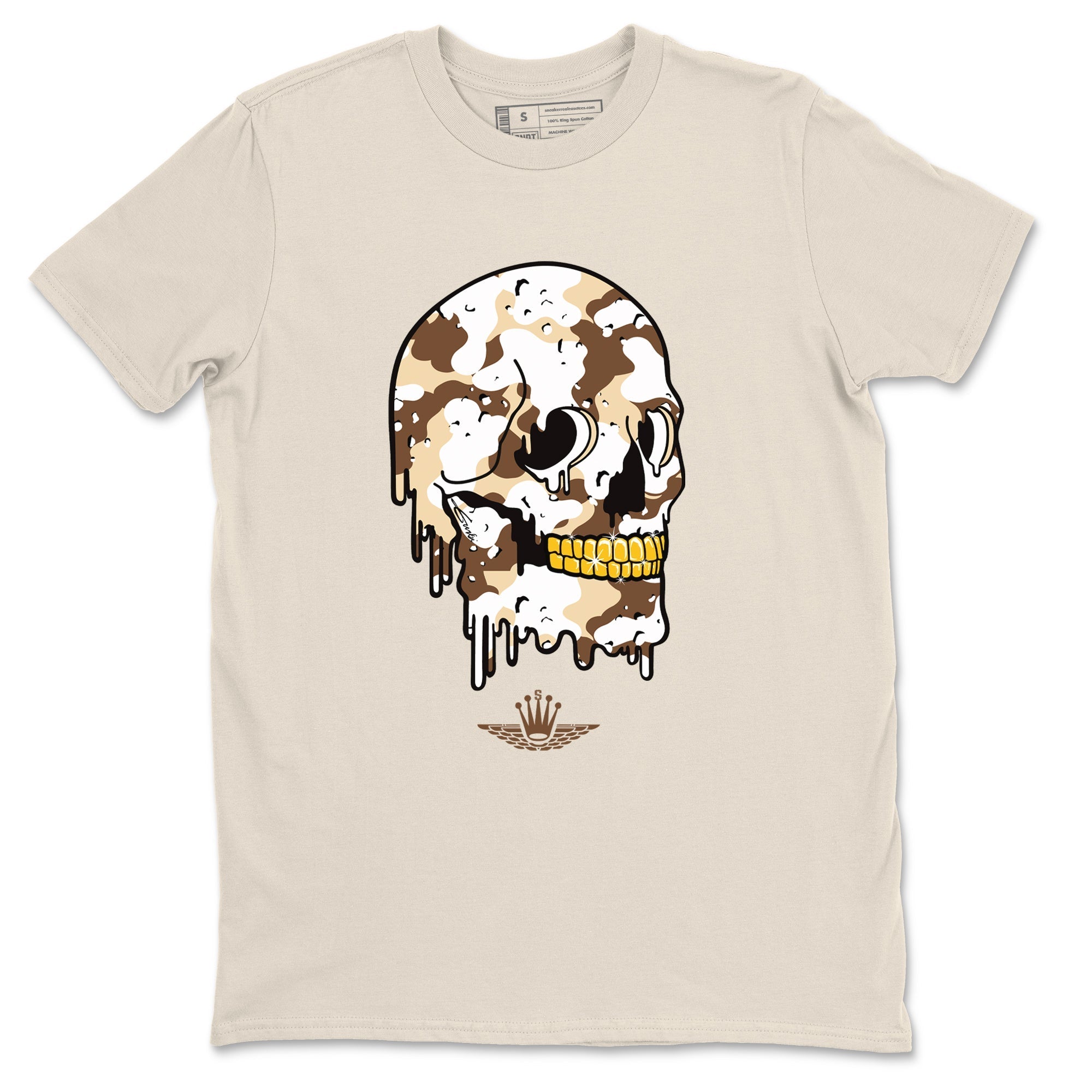 Dripping Camo Skull snkmatch Tees - Air Jordan 3 Desert Camo