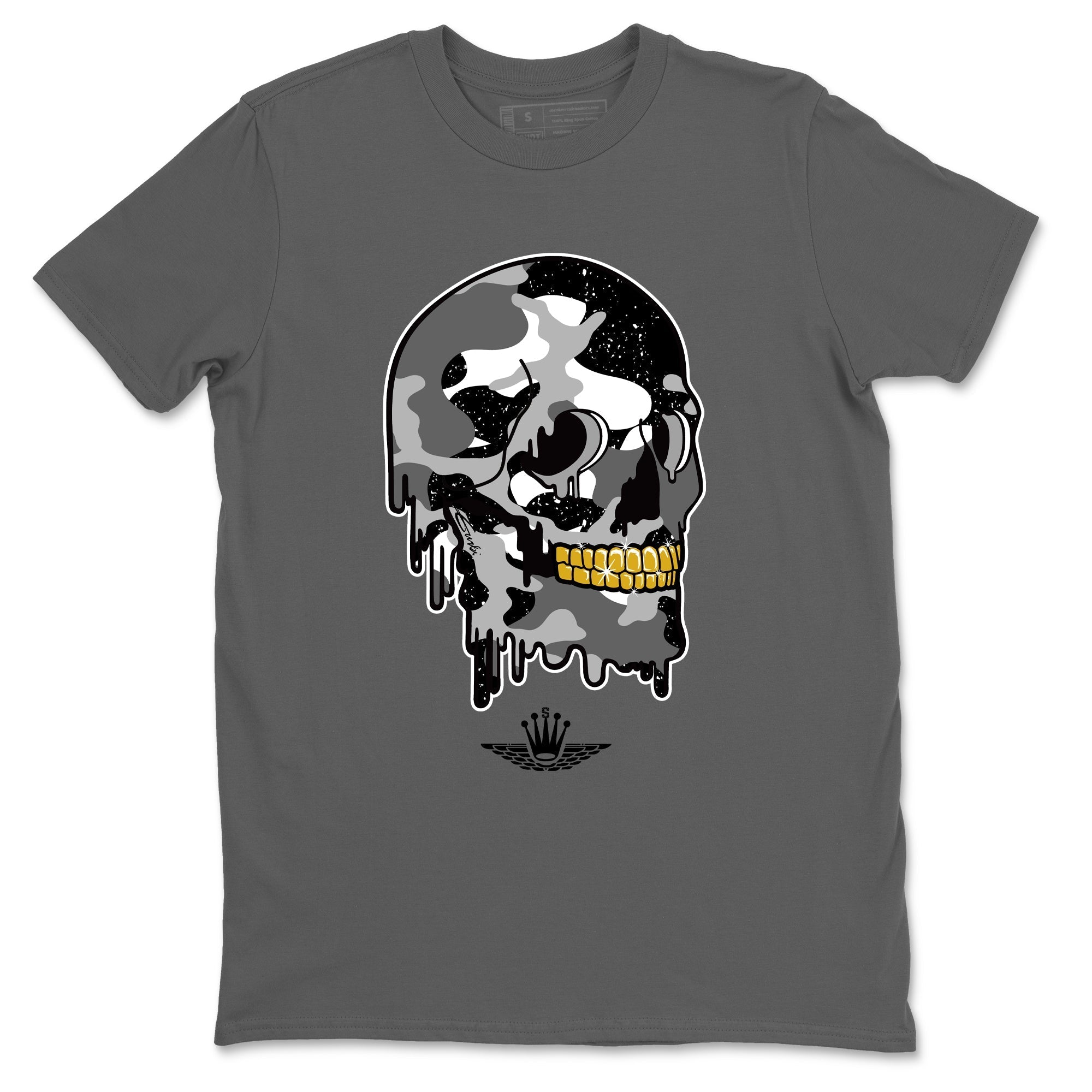 Dripping Camo Skull snkmatch Tees - Air Jordan 4 Fear