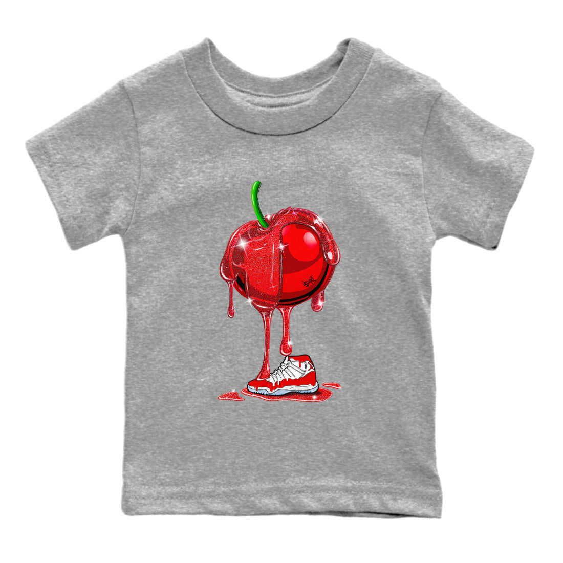 Dripping Cherries Kids Tops - Air Jordan 11 Cherry