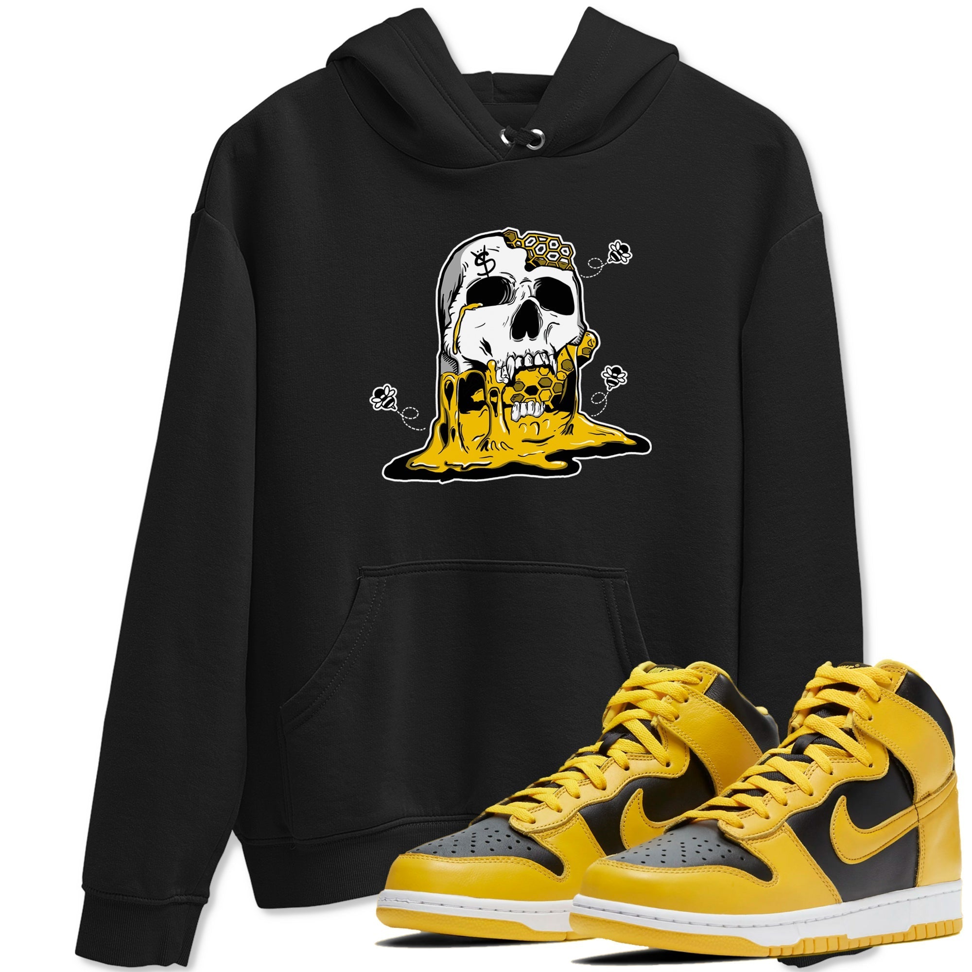 Dripping Honey Skullhead snkmatch Tees - Dunk High Pollen