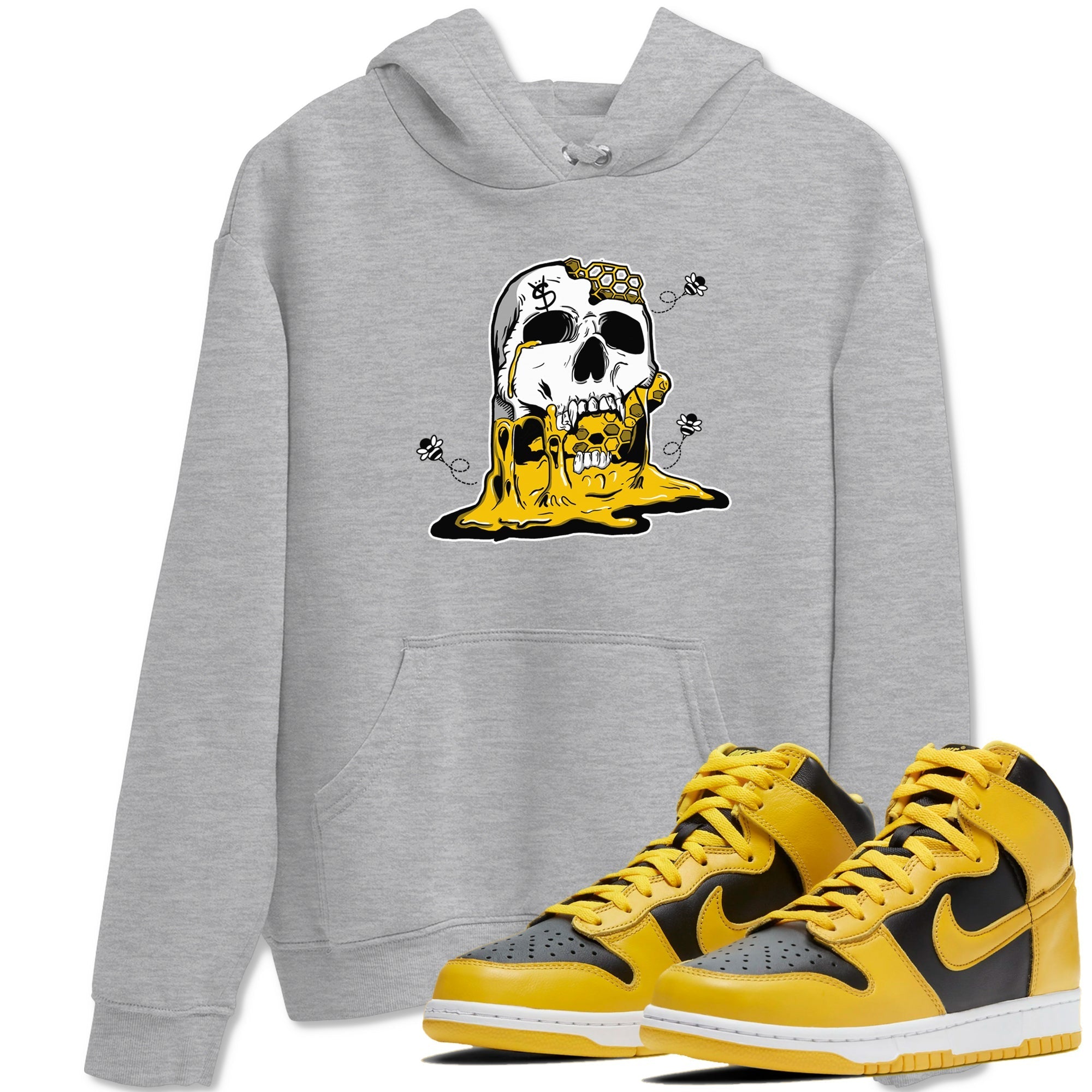 Dripping Honey Skullhead snkmatch Tees - Dunk High Pollen
