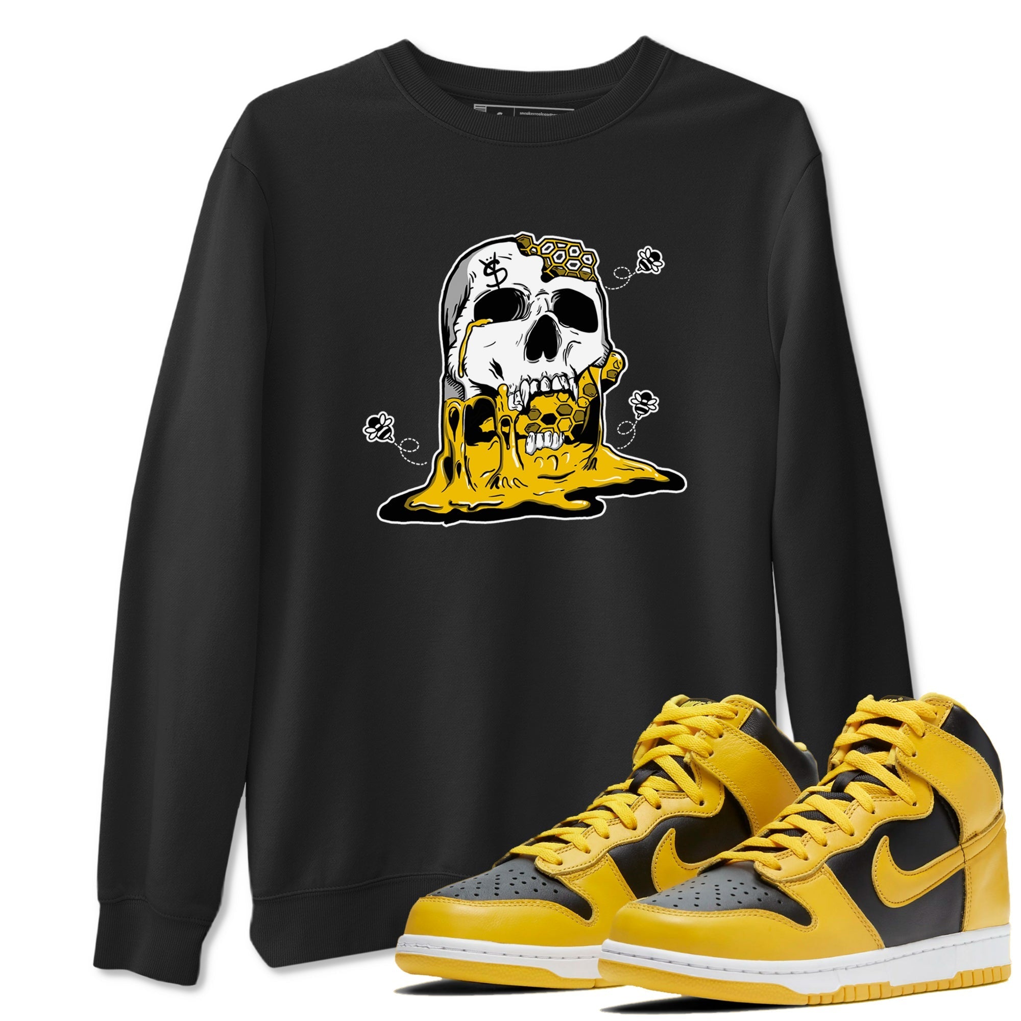 Dripping Honey Skullhead snkmatch Tees - Dunk High Pollen