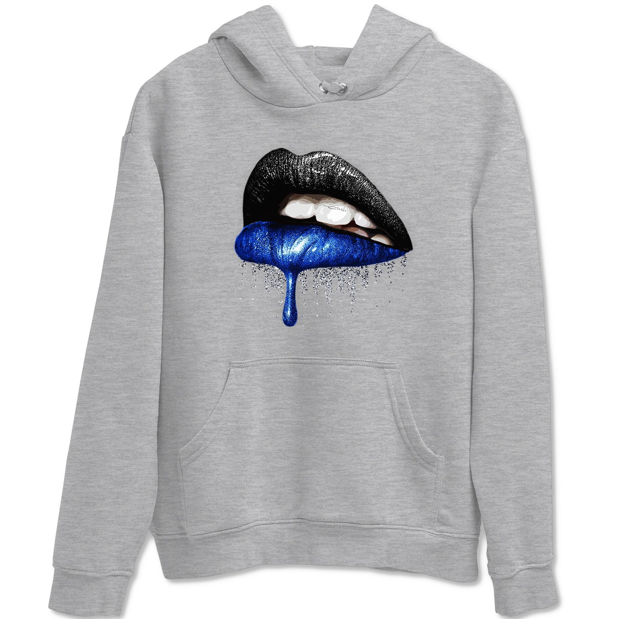 Dripping Lips snkmatch Tees - Air Jordan 1 Game Royal