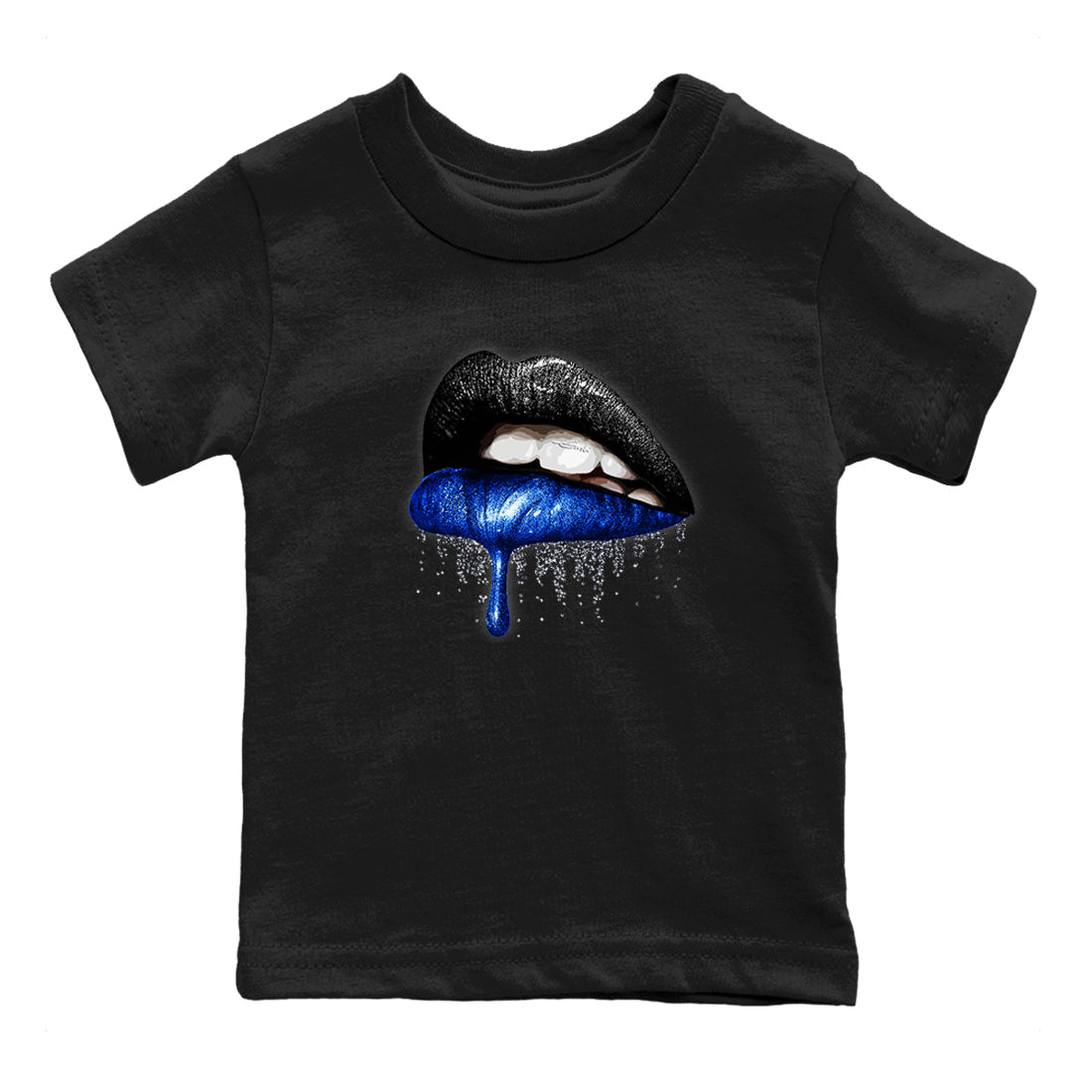 Dripping Lips snkmatch Tees Kids - Air Jordan 1 Game Royal