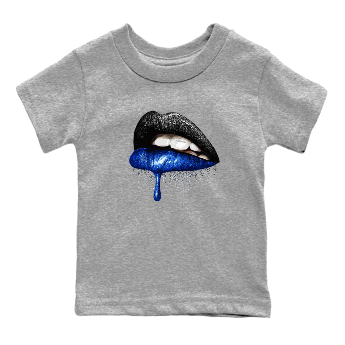 Dripping Lips snkmatch Tees Kids - Air Jordan 1 Game Royal