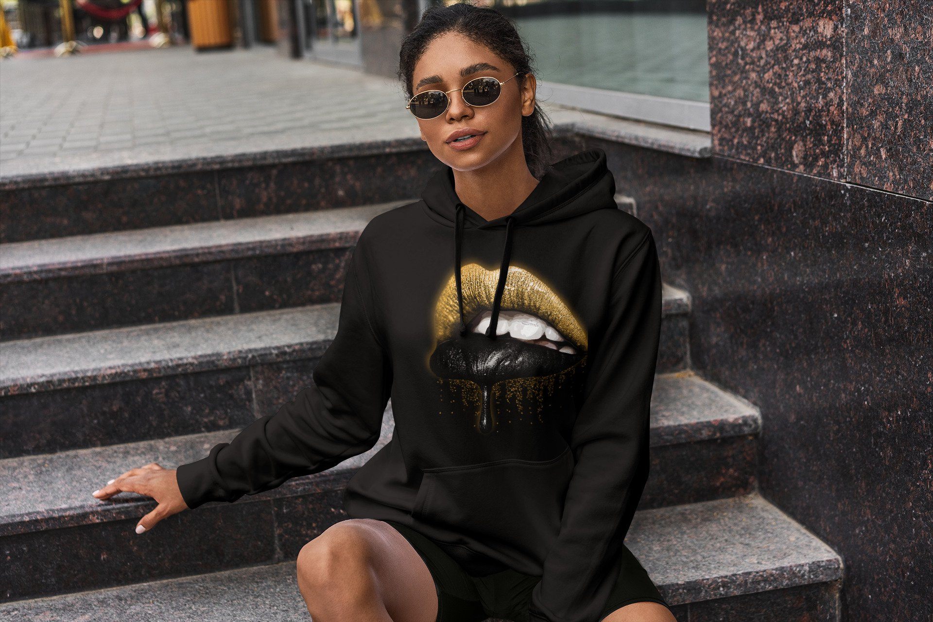 Dripping Lips Unisex Tops - Air Jordan 1 Pollen