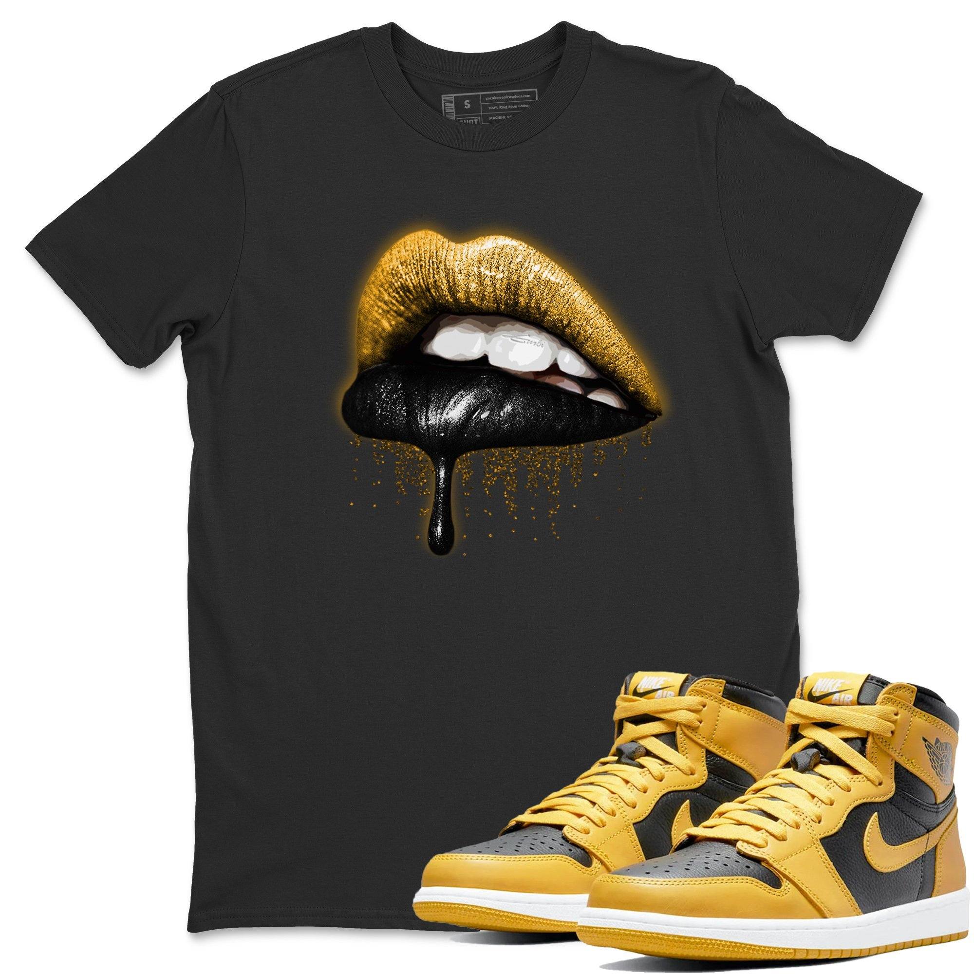 Dripping Lips Unisex Tops - Air Jordan 1 Pollen