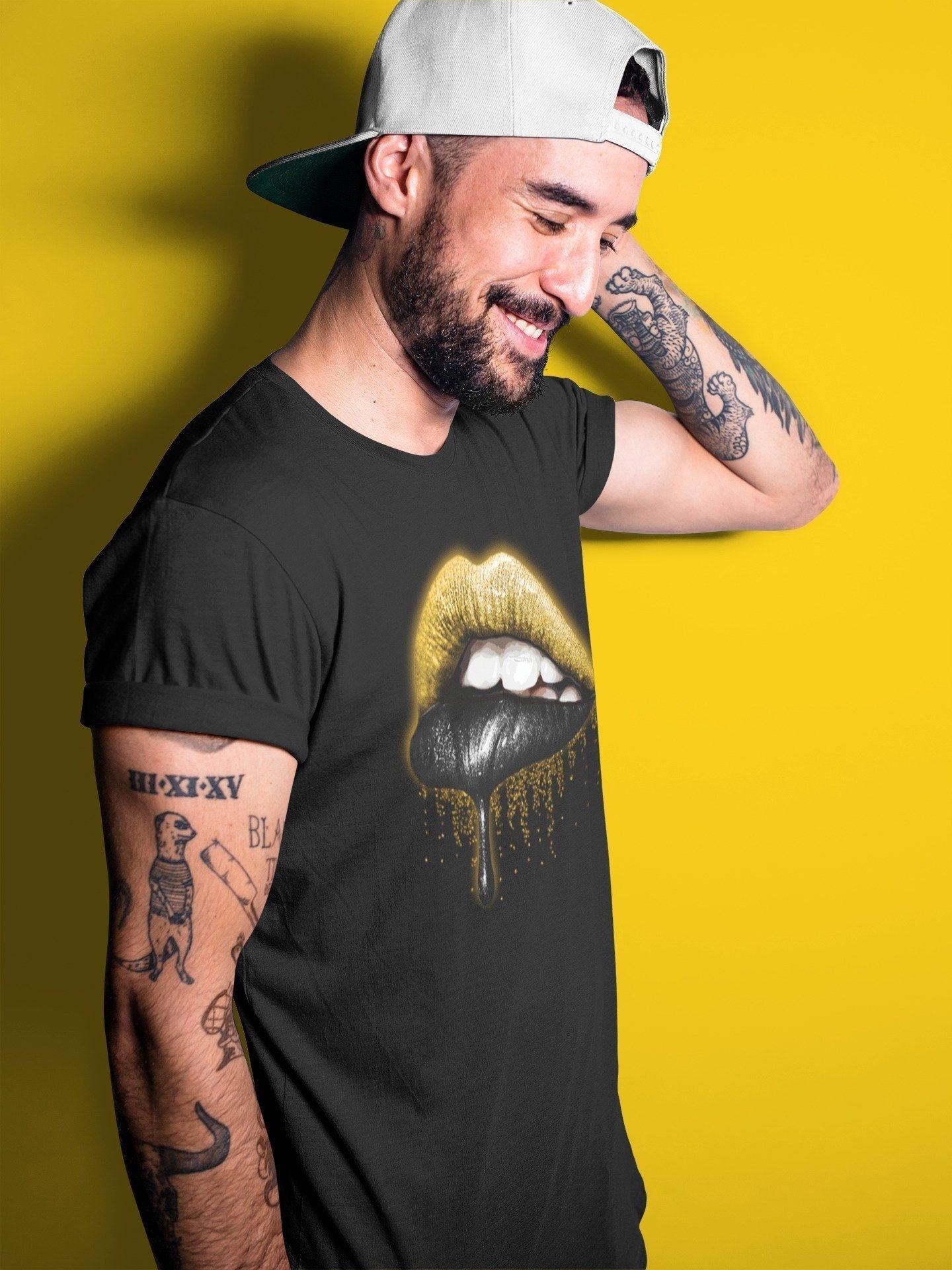 Dripping Lips Unisex Tops - Air Jordan 1 Pollen