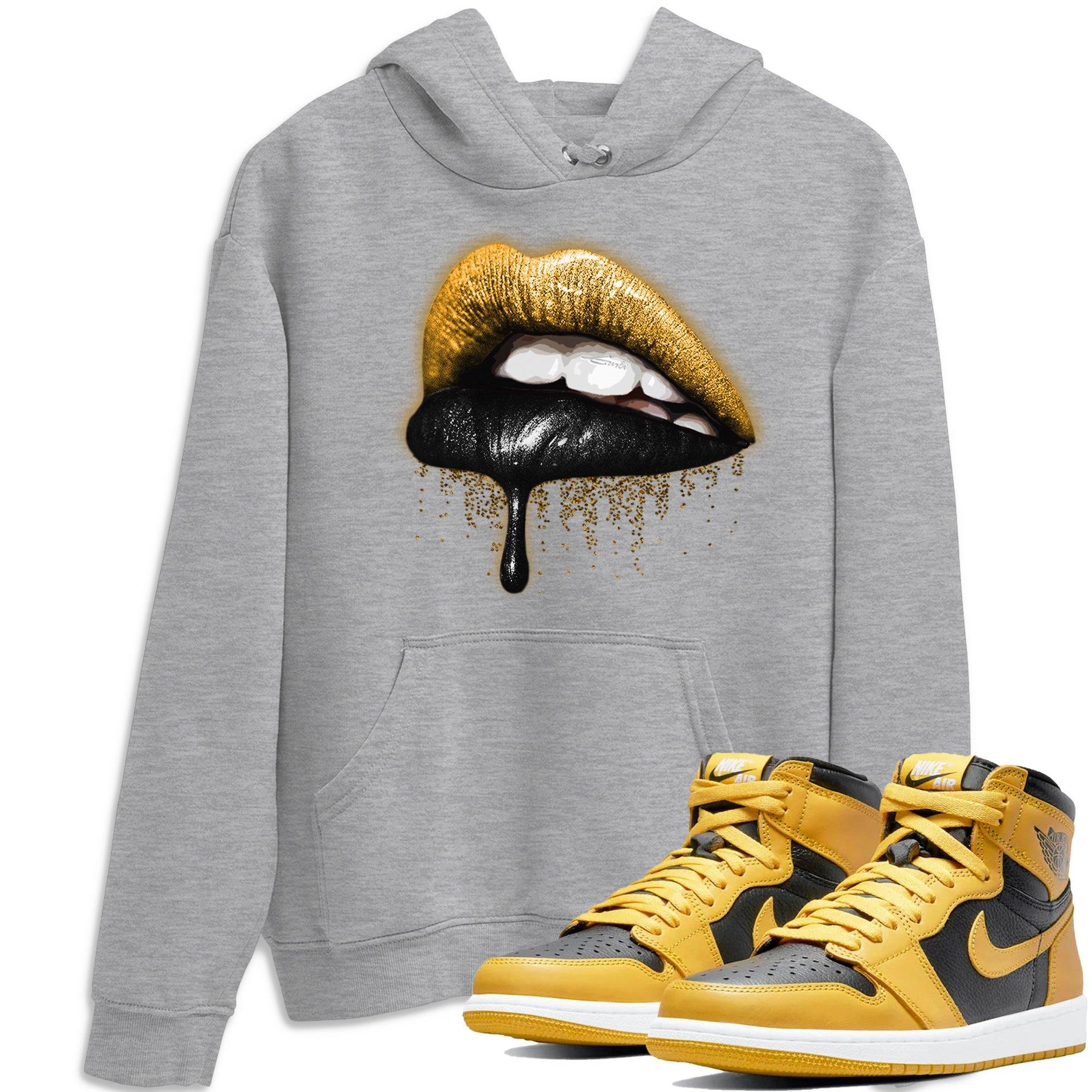 Dripping Lips Unisex Tops - Air Jordan 1 Pollen