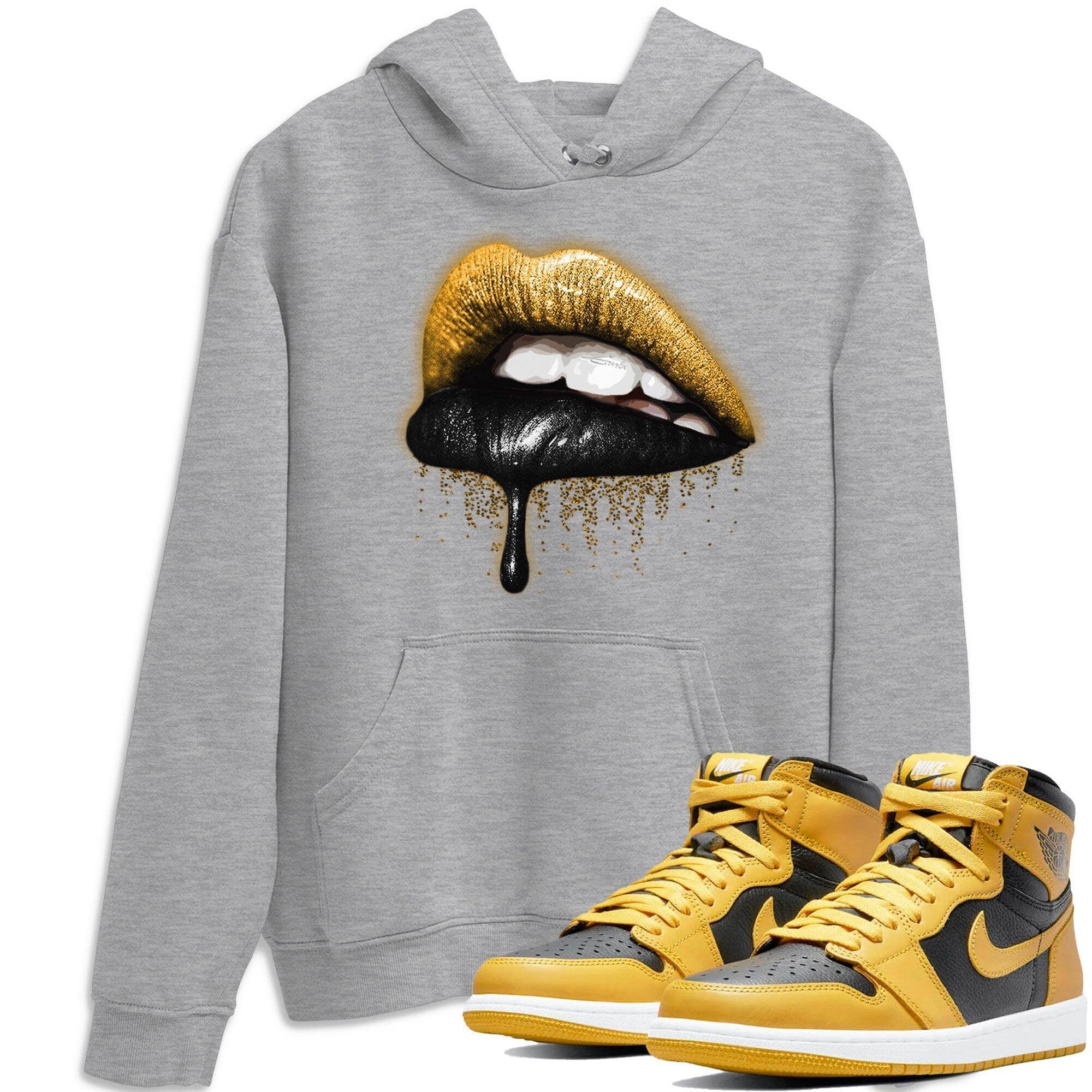 Dripping Lips Unisex Tops - Air Jordan 1 Pollen