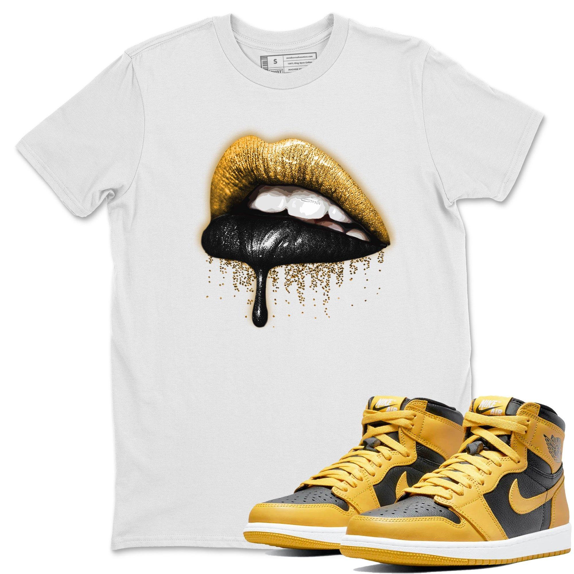 Dripping Lips Unisex Tops - Air Jordan 1 Pollen