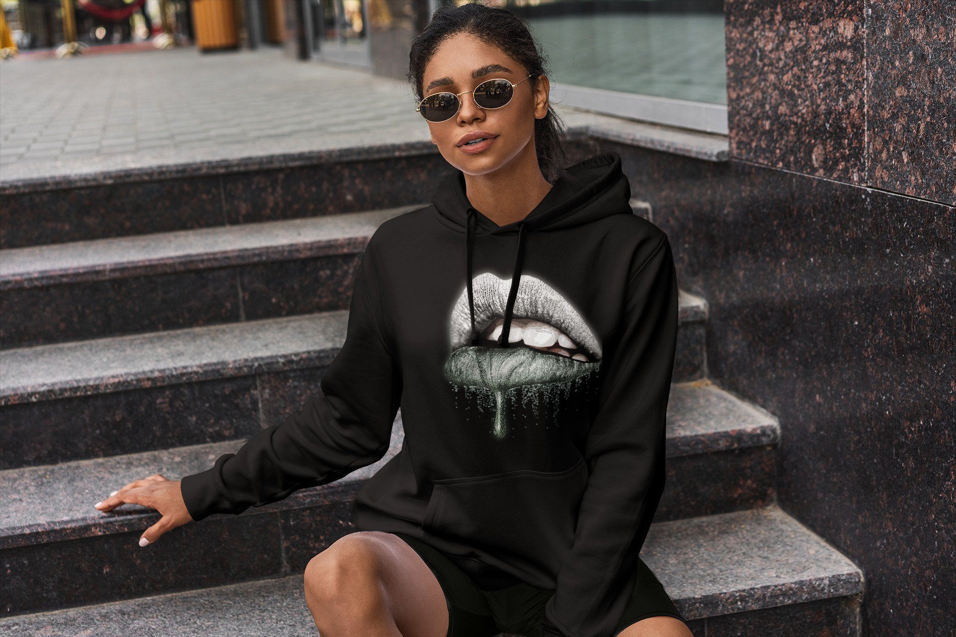 Dripping Lips Unisex Tops - Air Jordan 1 Seafoam