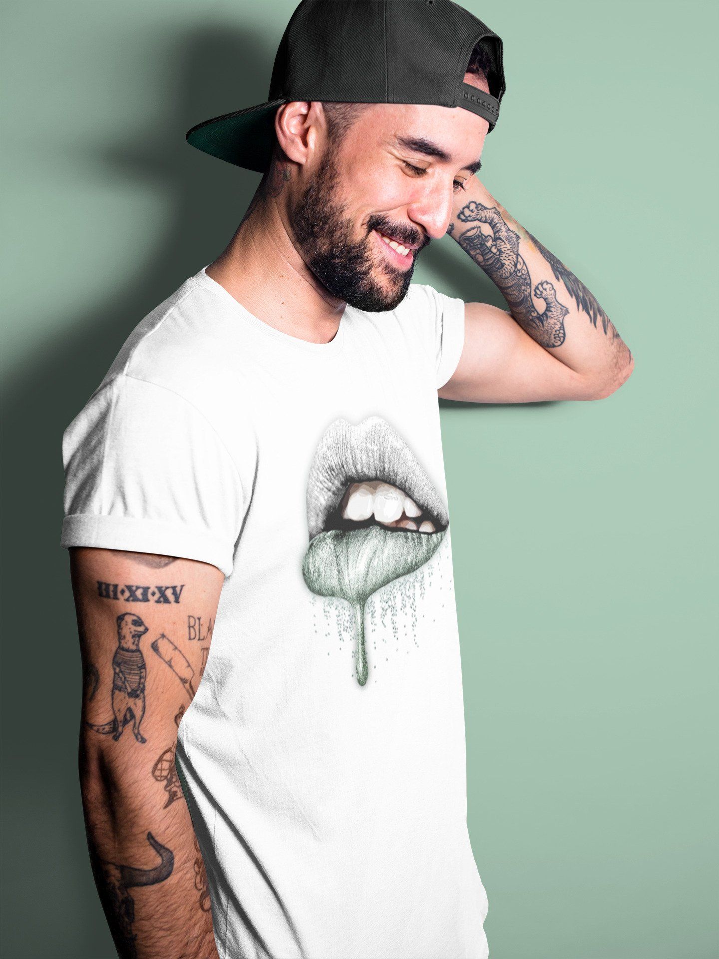 Dripping Lips Unisex Tops - Air Jordan 1 Seafoam