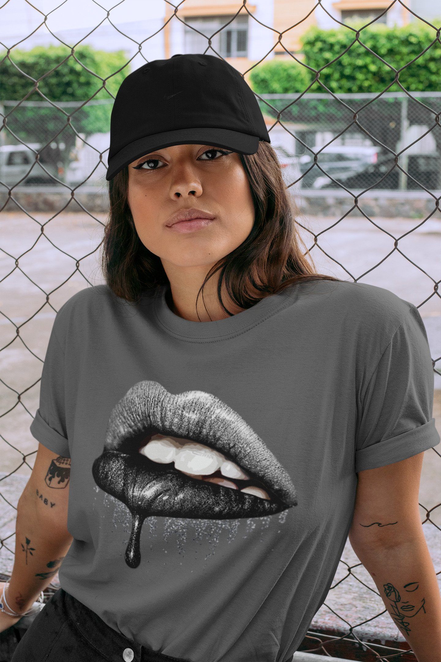 Dripping Lips Unisex Tops - Air Jordan 1 Shadow 2.0