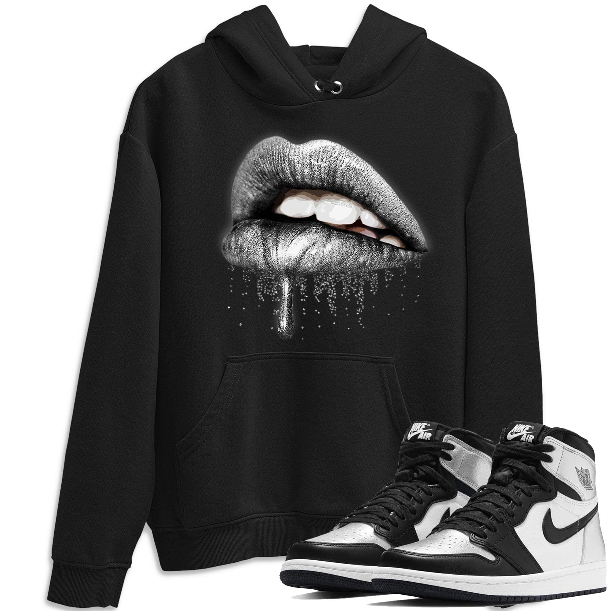 Dripping Lips Unisex Tops - Air Jordan 1 Silver Toe