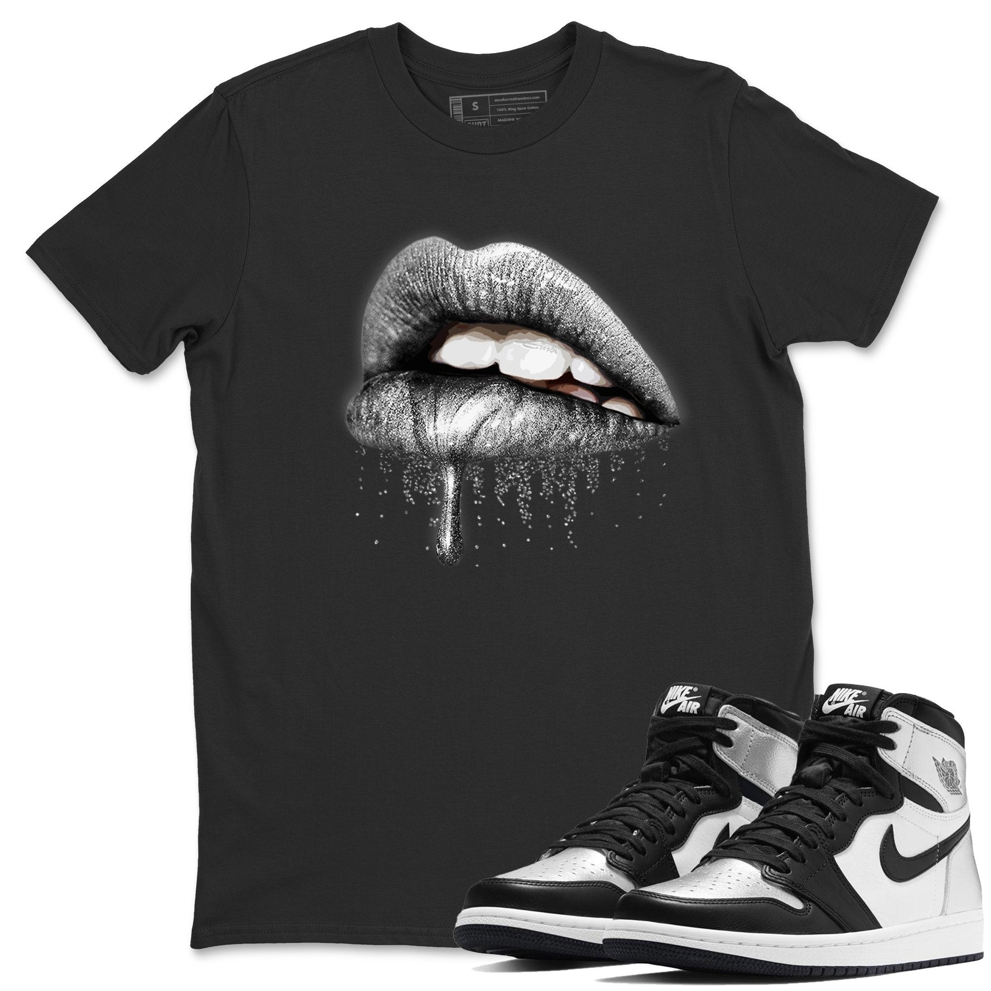 Dripping Lips Unisex Tops - Air Jordan 1 Silver Toe