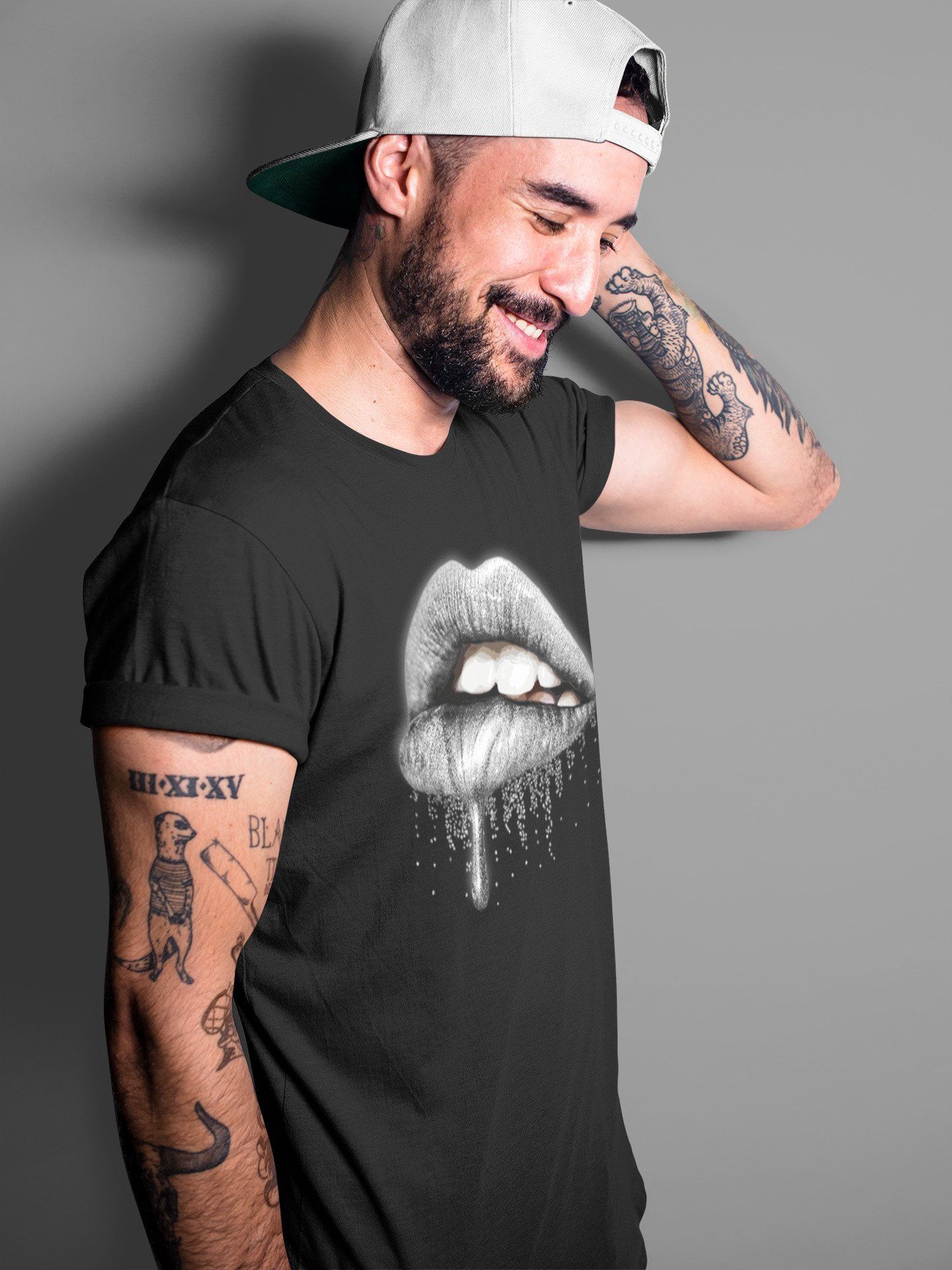 Dripping Lips Unisex Tops - Air Jordan 1 Silver Toe