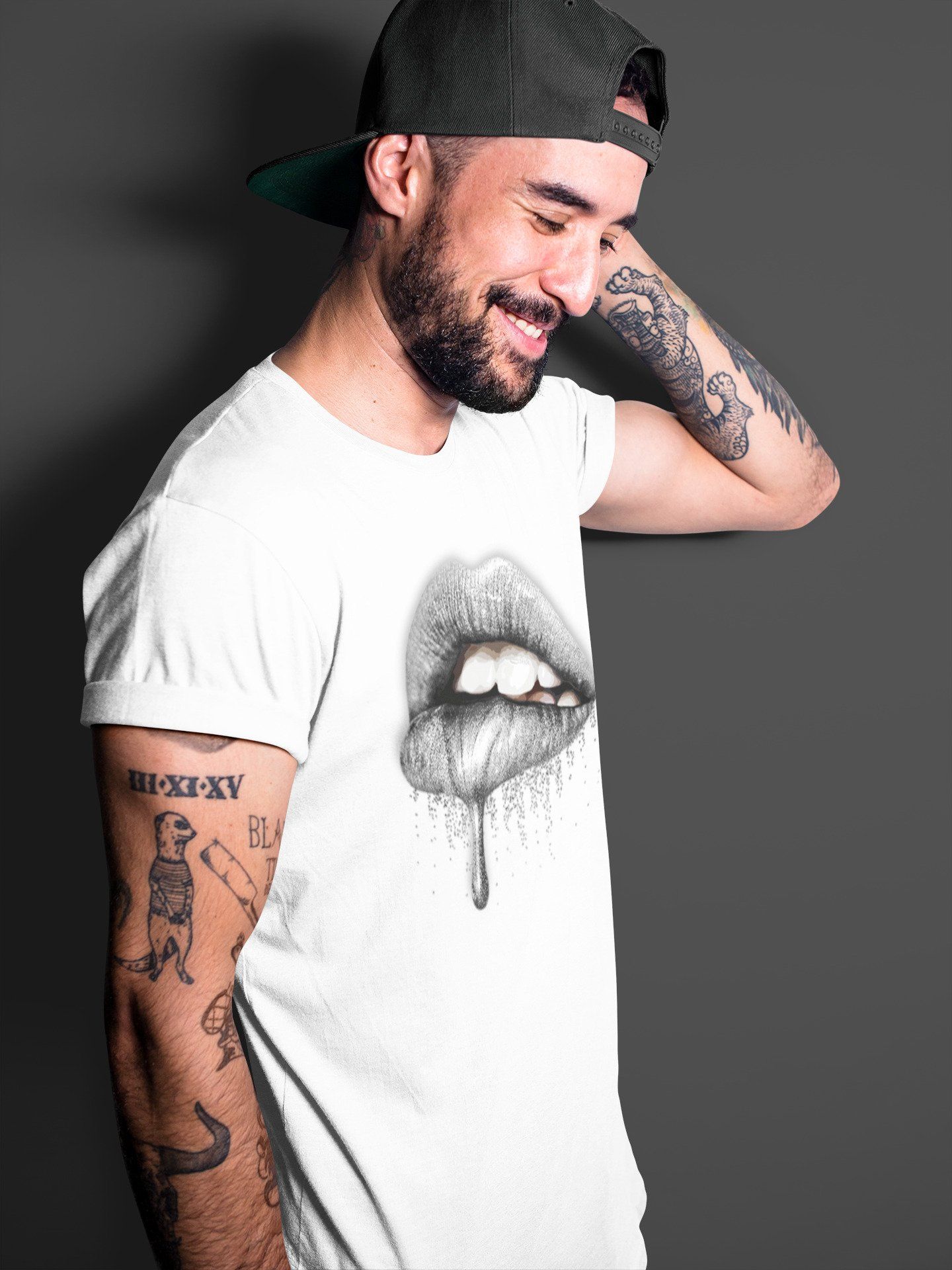 Dripping Lips Unisex Tops - Air Jordan 1 Silver Toe