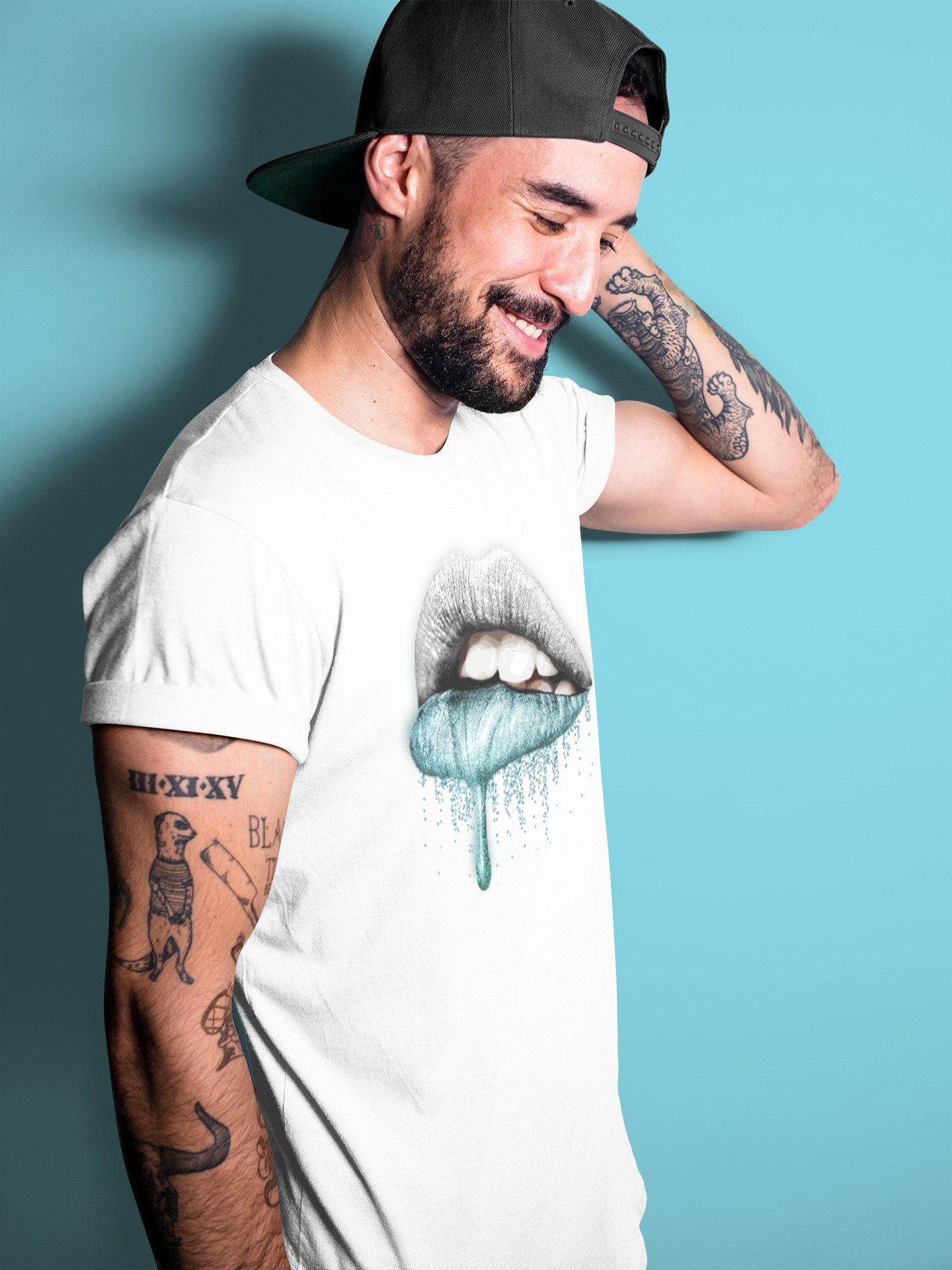 Dripping Lips Unisex Tops - Air Jordan 11 Legend Blue