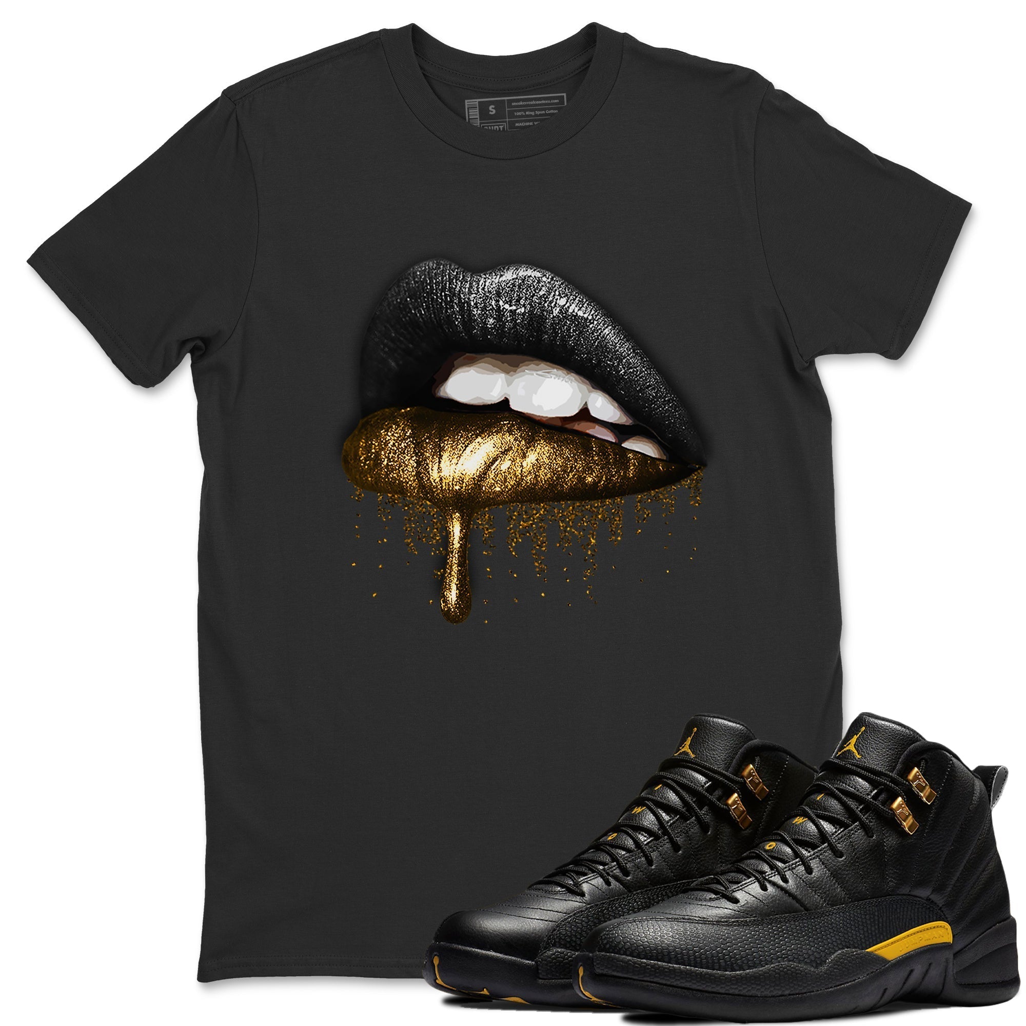 Dripping Lips Unisex Tops - Air Jordan 12 Black Taxi