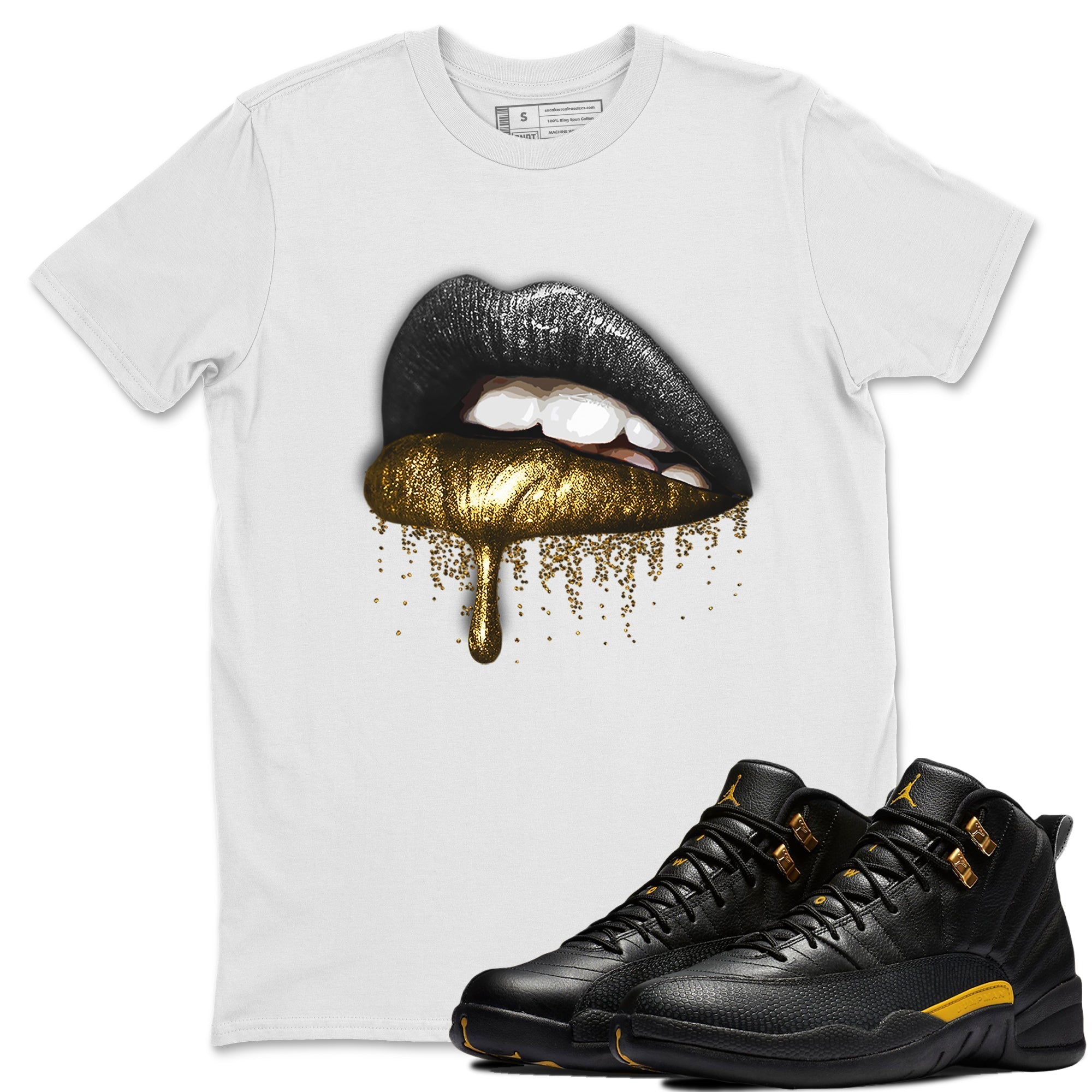 Dripping Lips Unisex Tops - Air Jordan 12 Black Taxi