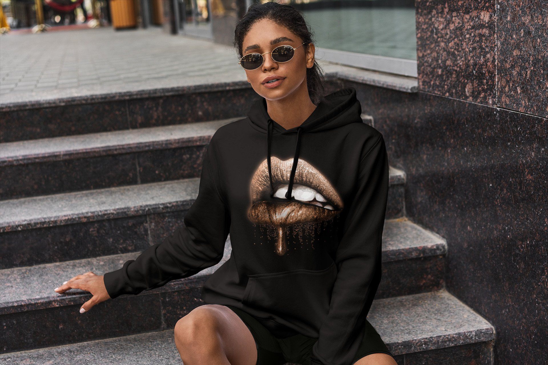Dripping Lips Unisex Tops - Air Jordan 4 Shimmer