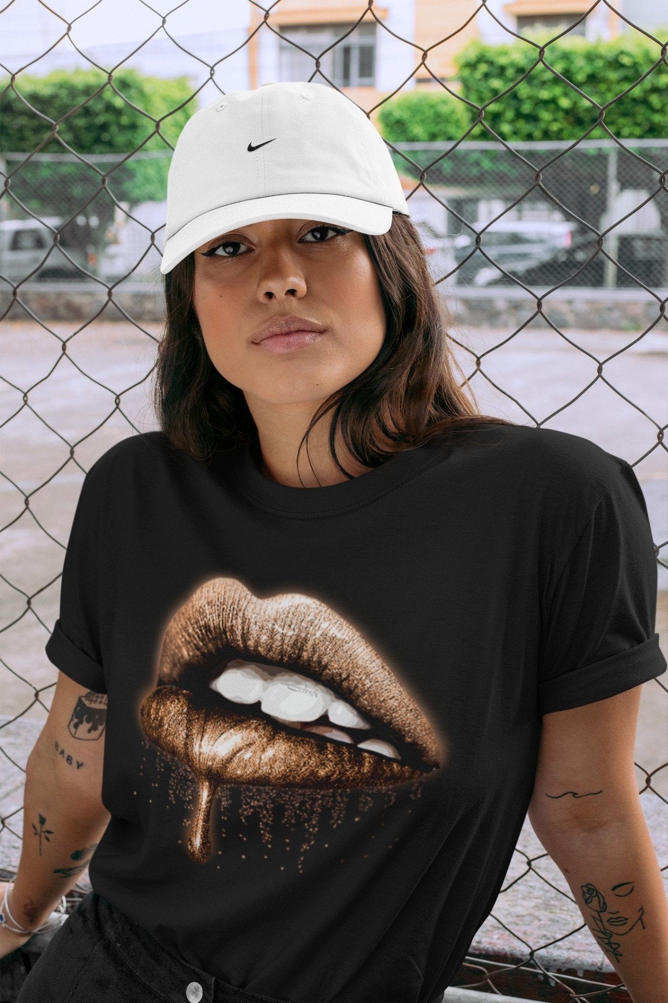 Dripping Lips Unisex Tops - Air Jordan 4 Shimmer