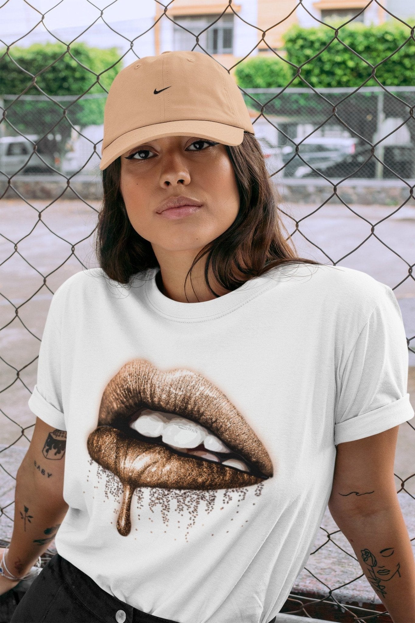 Dripping Lips Unisex Tops - Air Jordan 4 Shimmer