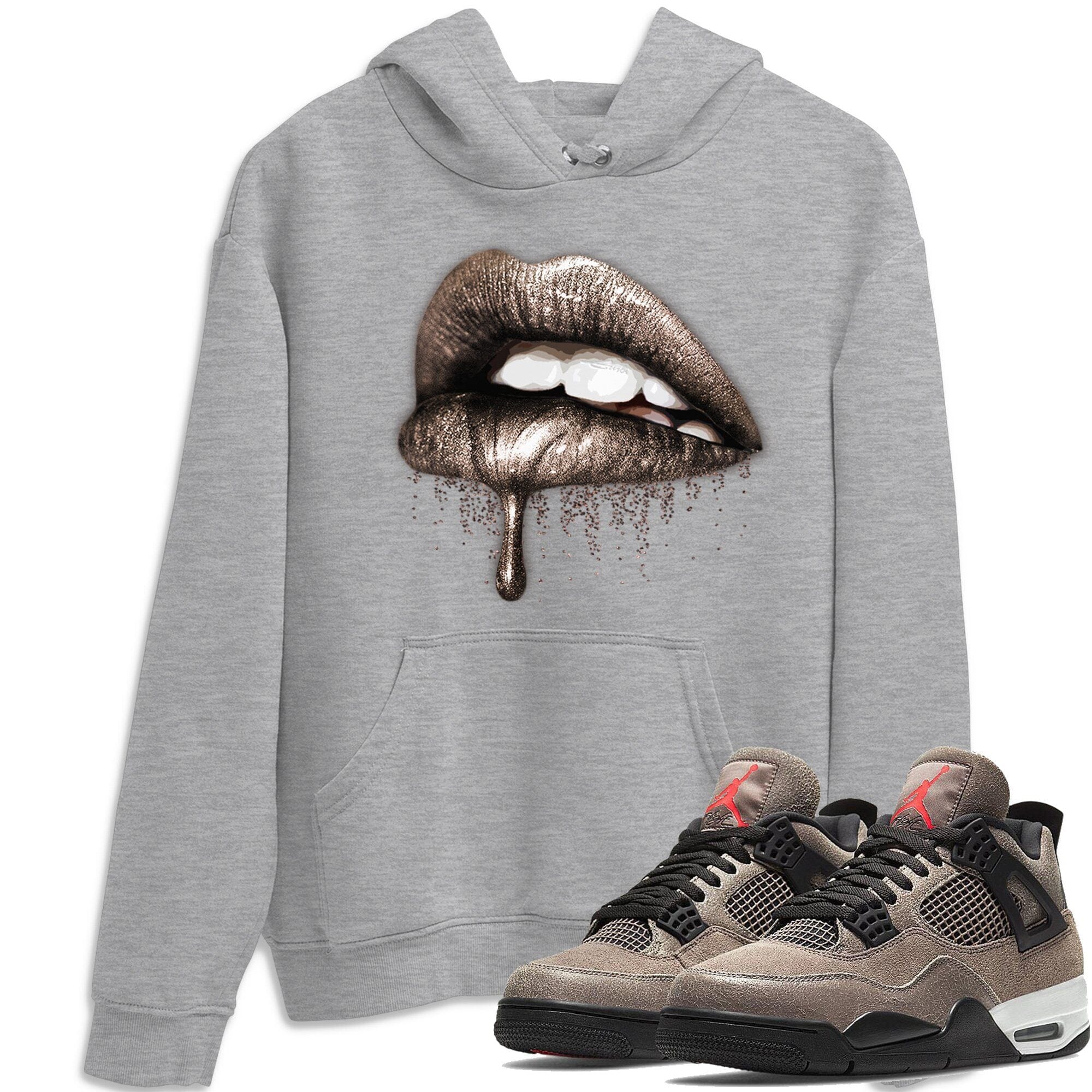 Dripping Lips Unisex Tops - Air Jordan 4 Taupe Haze