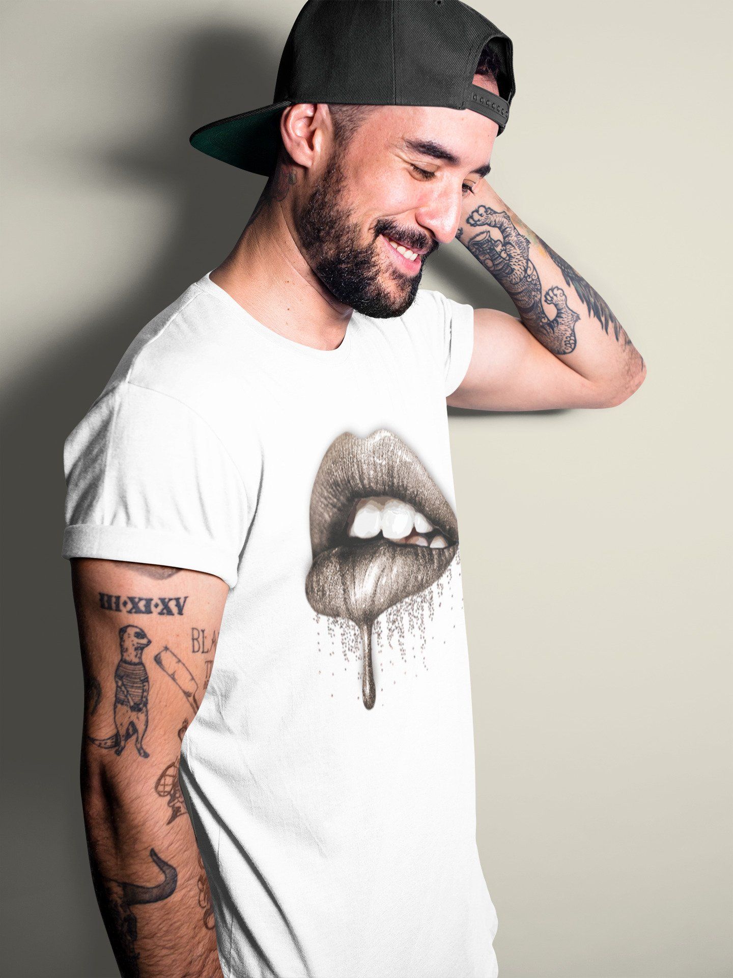 Dripping Lips Unisex Tops - Air Jordan 4 Taupe Haze