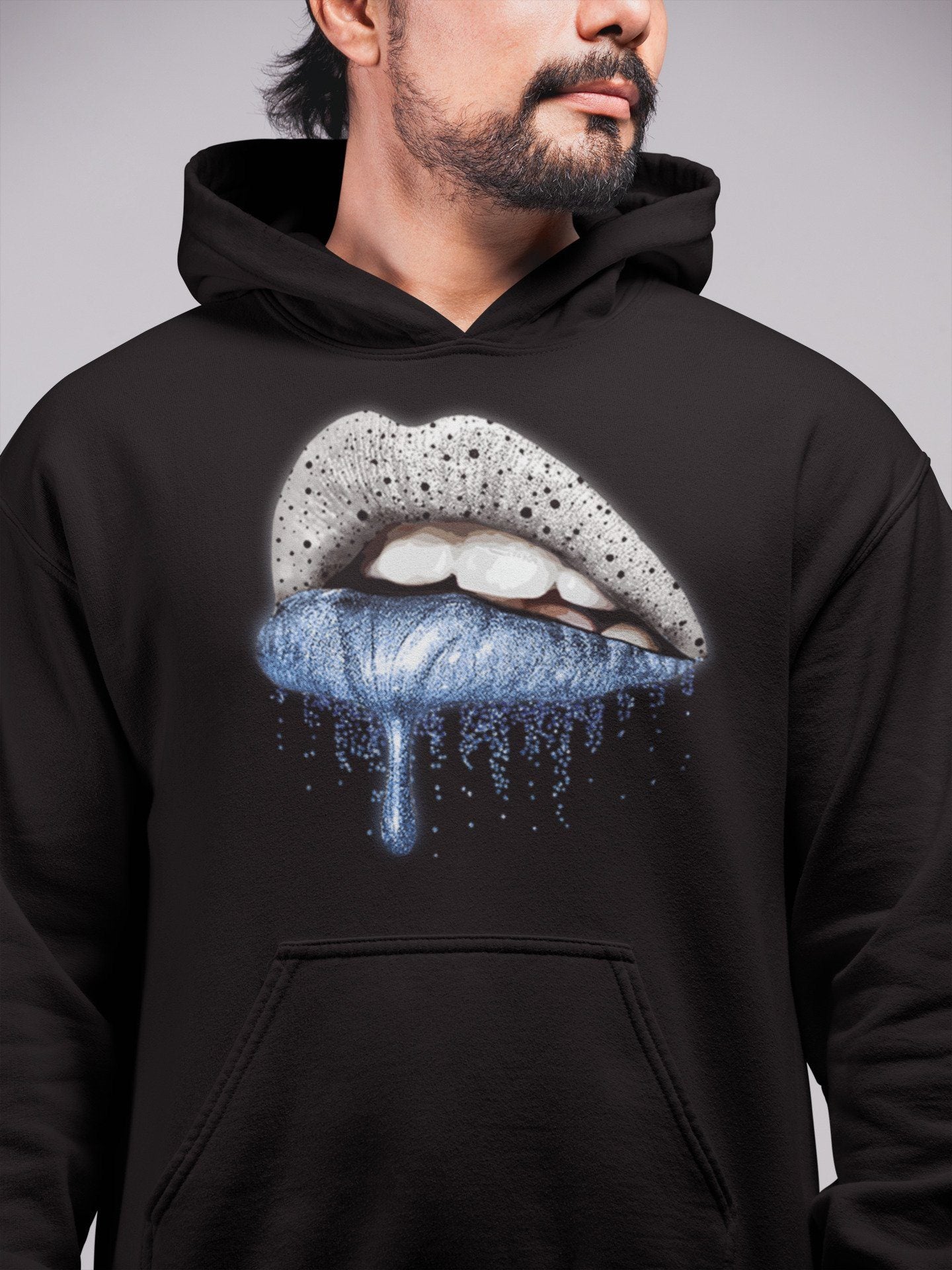 Dripping Lips Unisex Tops - Air Jordan 4 University Blue