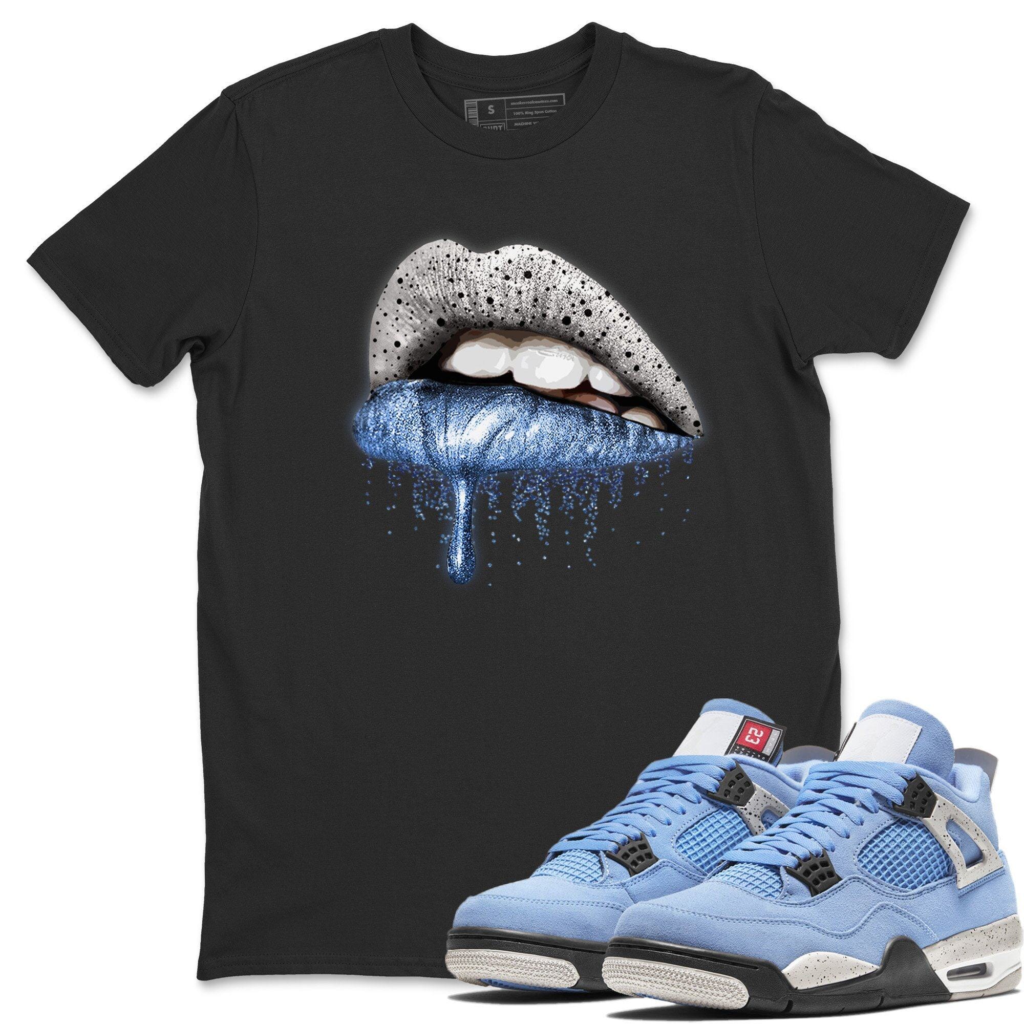 Dripping Lips Unisex Tops - Air Jordan 4 University Blue