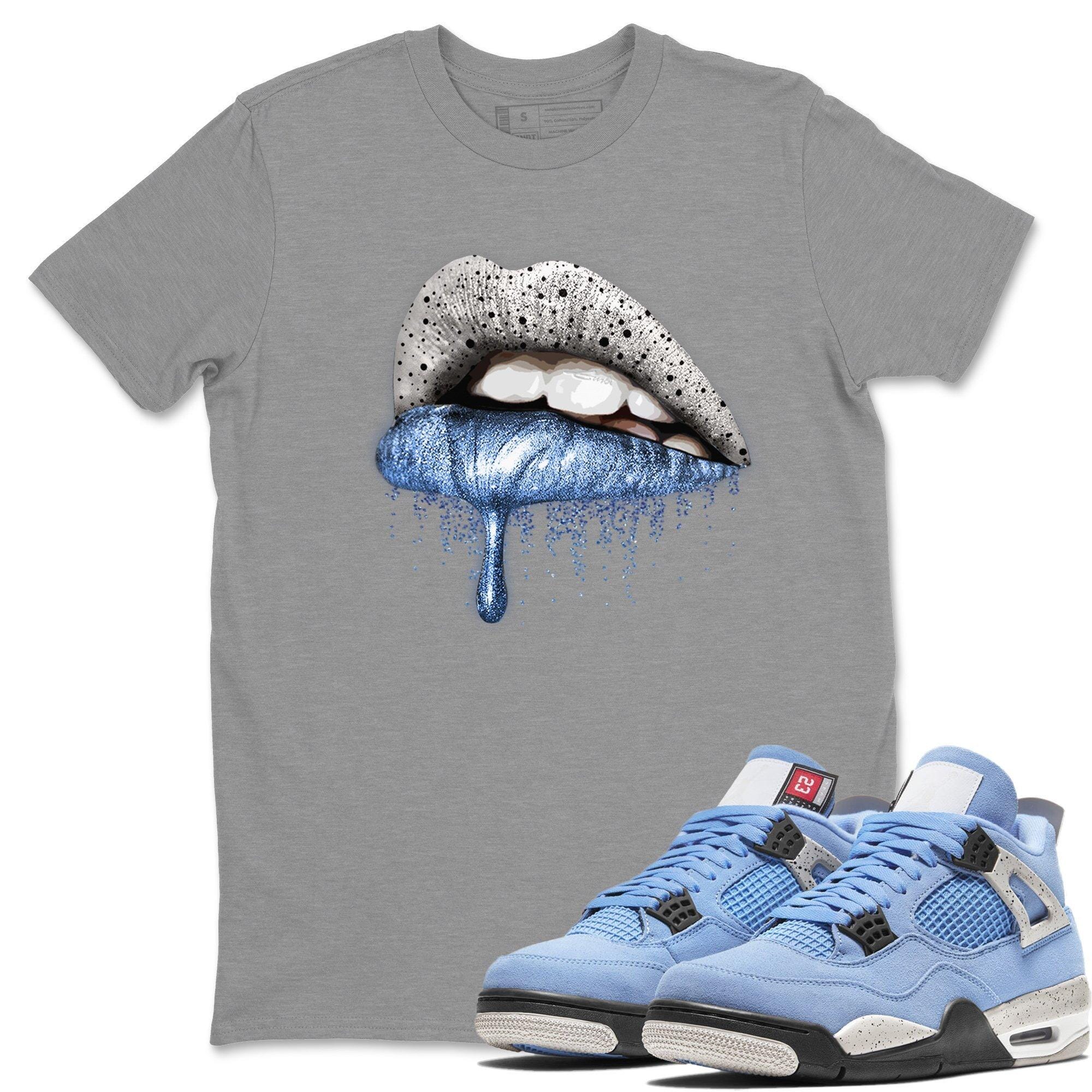 Dripping Lips Unisex Tops - Air Jordan 4 University Blue