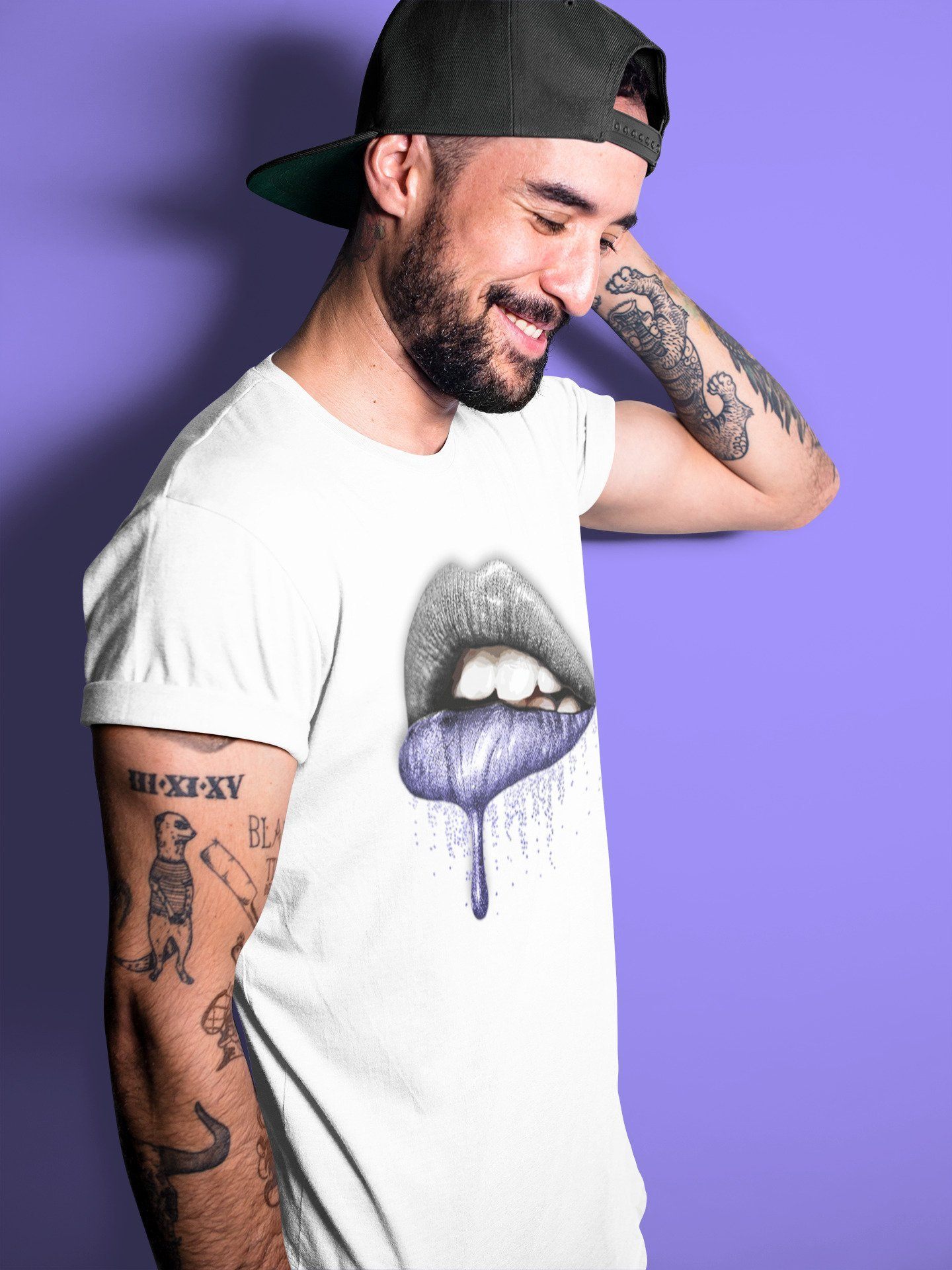 Dripping Lips Unisex Tops - Air Jordan 7 Flint