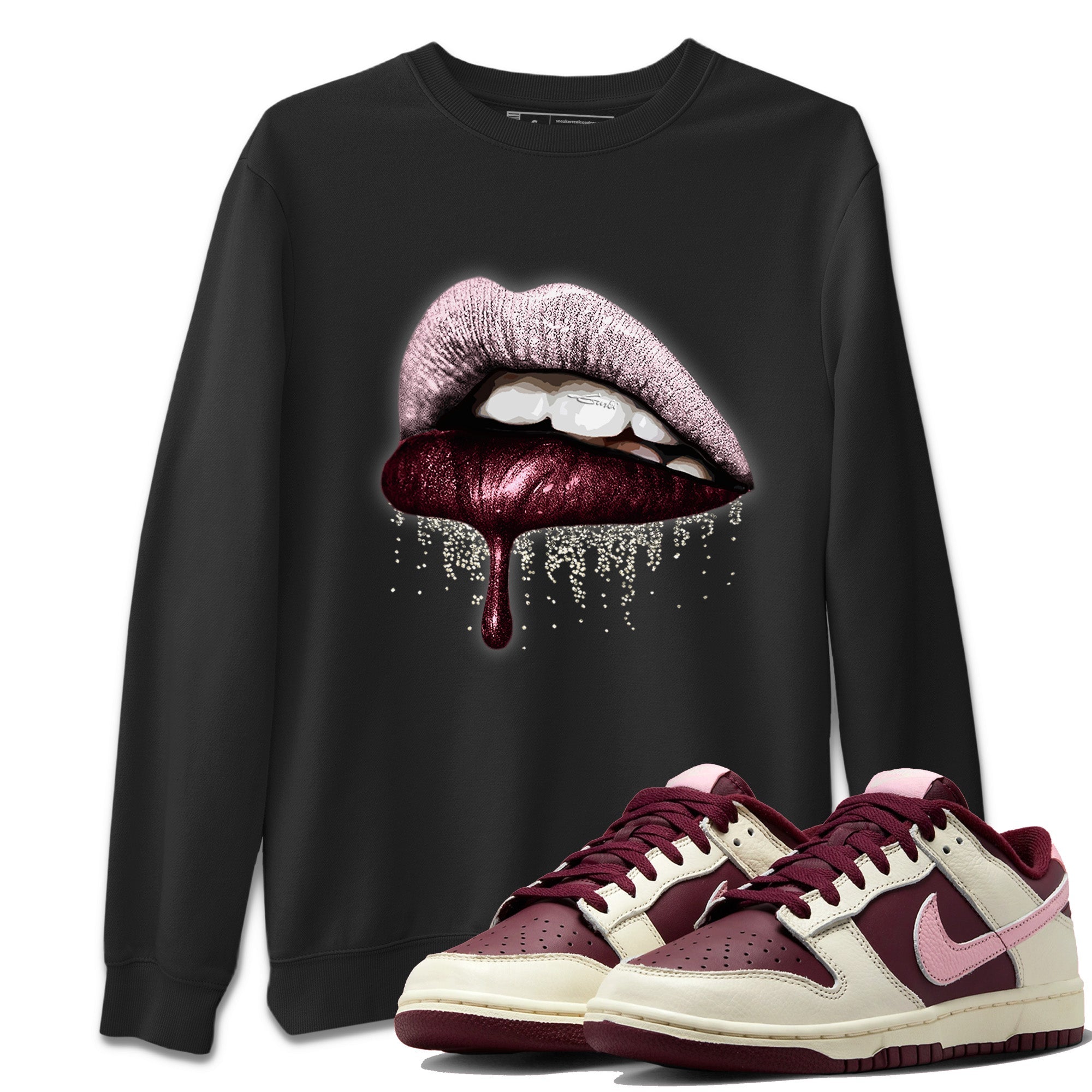 Dripping Lips Unisex Tops - Dunk Valentines Day