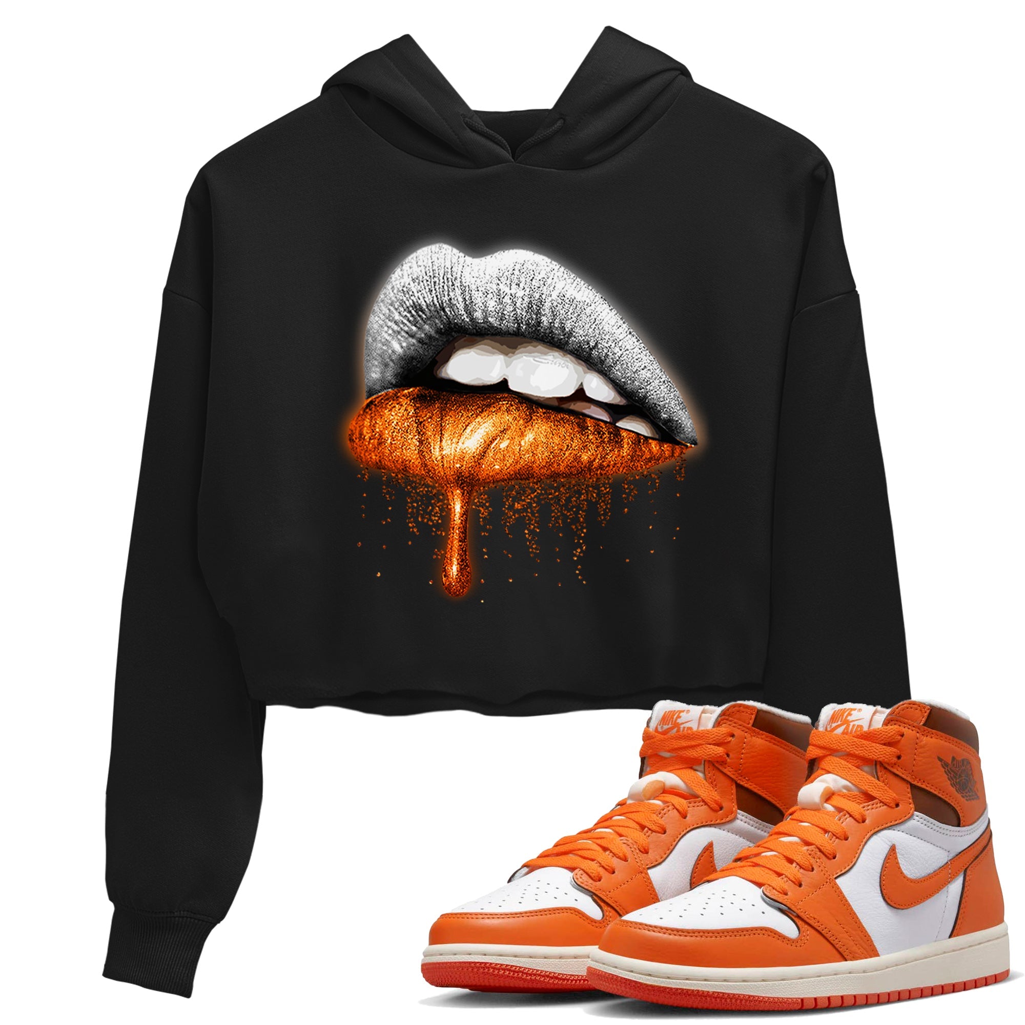 Dripping Lips Women's Tops - Air Jordan 1 Starfish