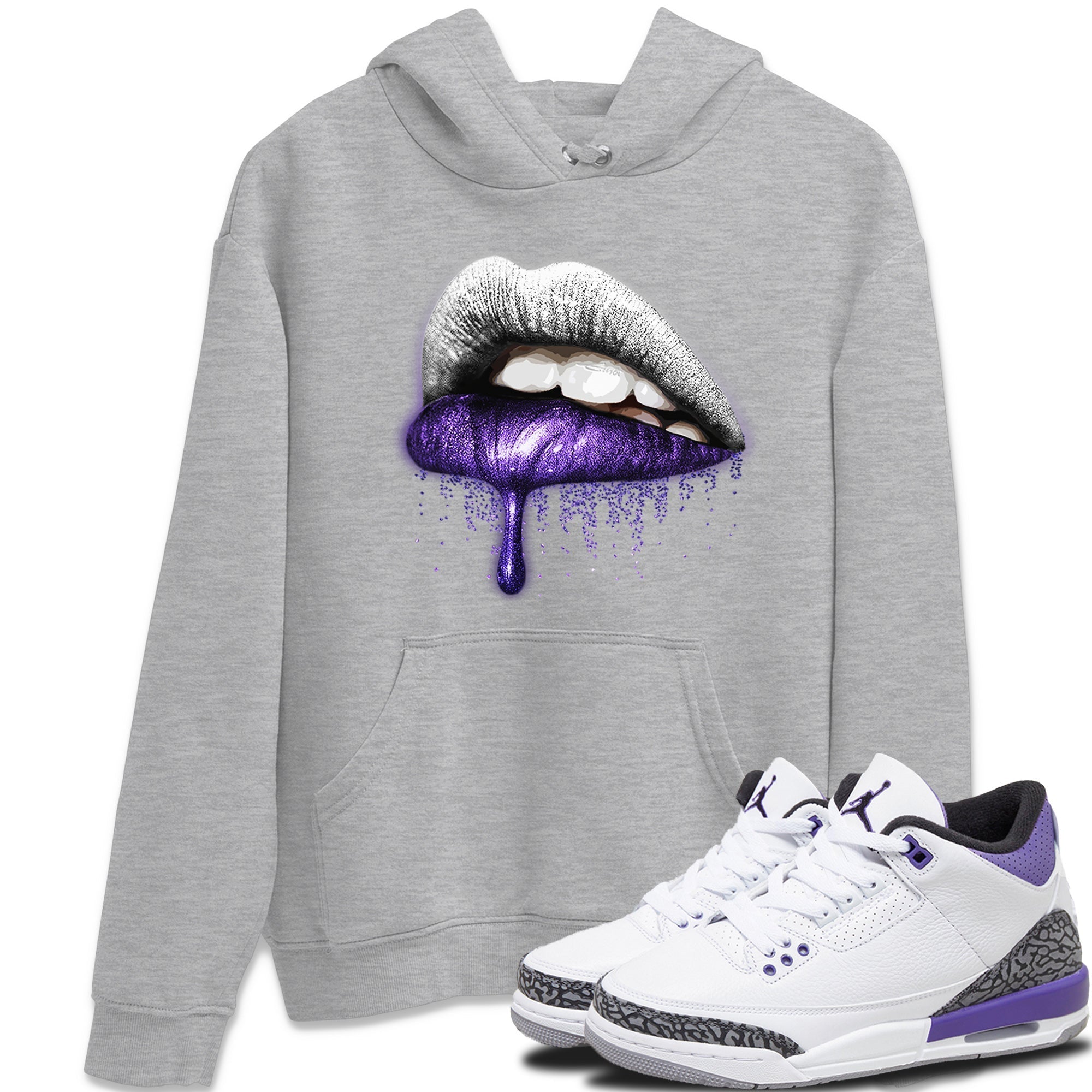 Dripping Lips Unisex Tops - Air Jordan 3 Dark Iris