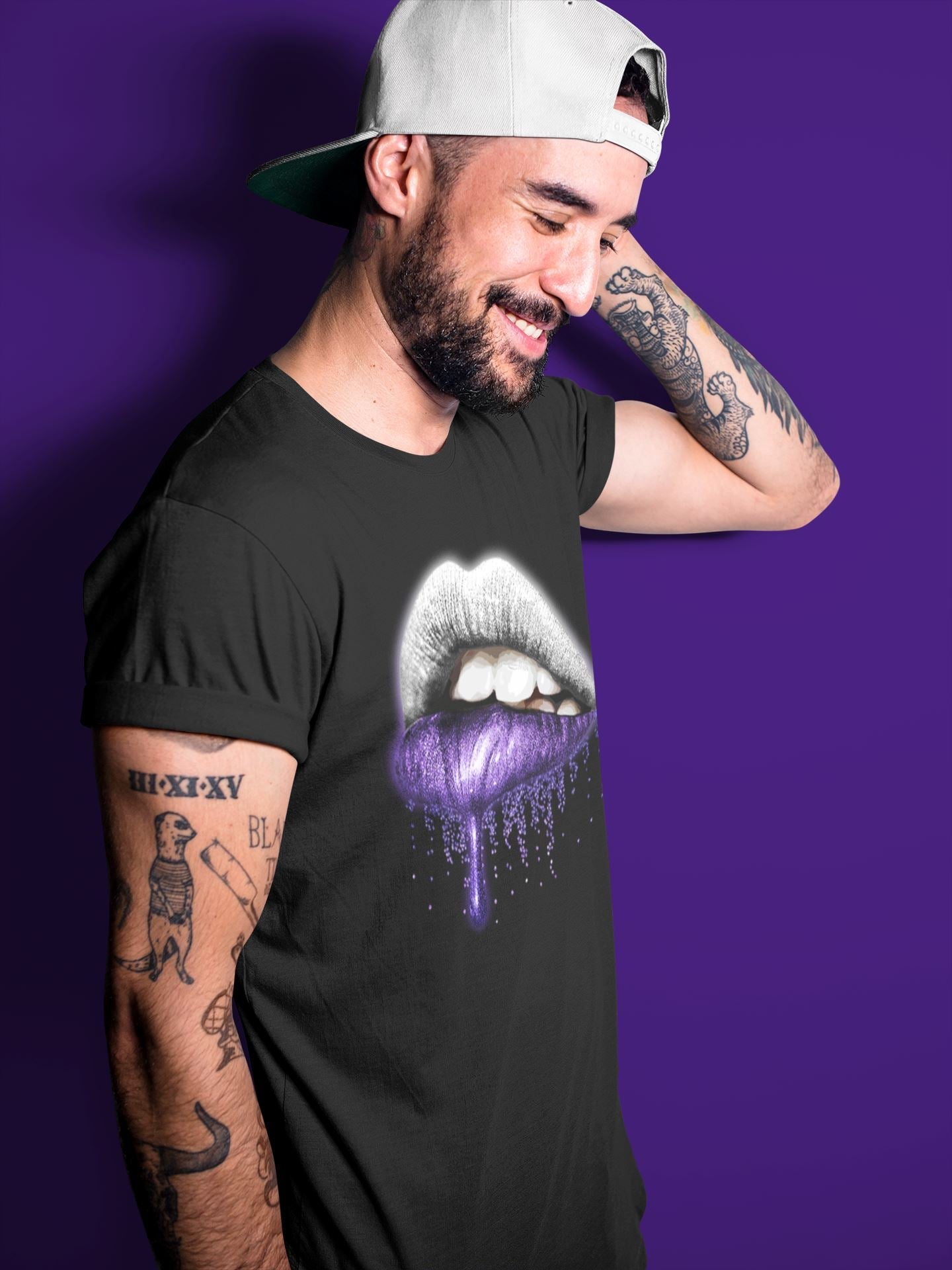 Dripping Lips Unisex Tops - Air Jordan 3 Dark Iris