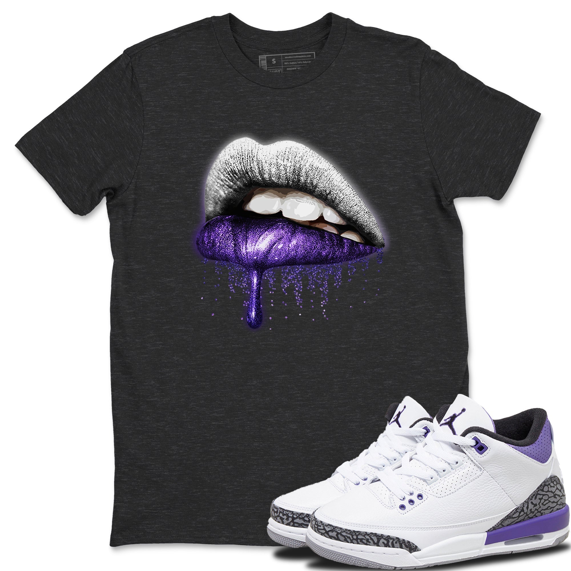 Dripping Lips Unisex Tops - Air Jordan 3 Dark Iris